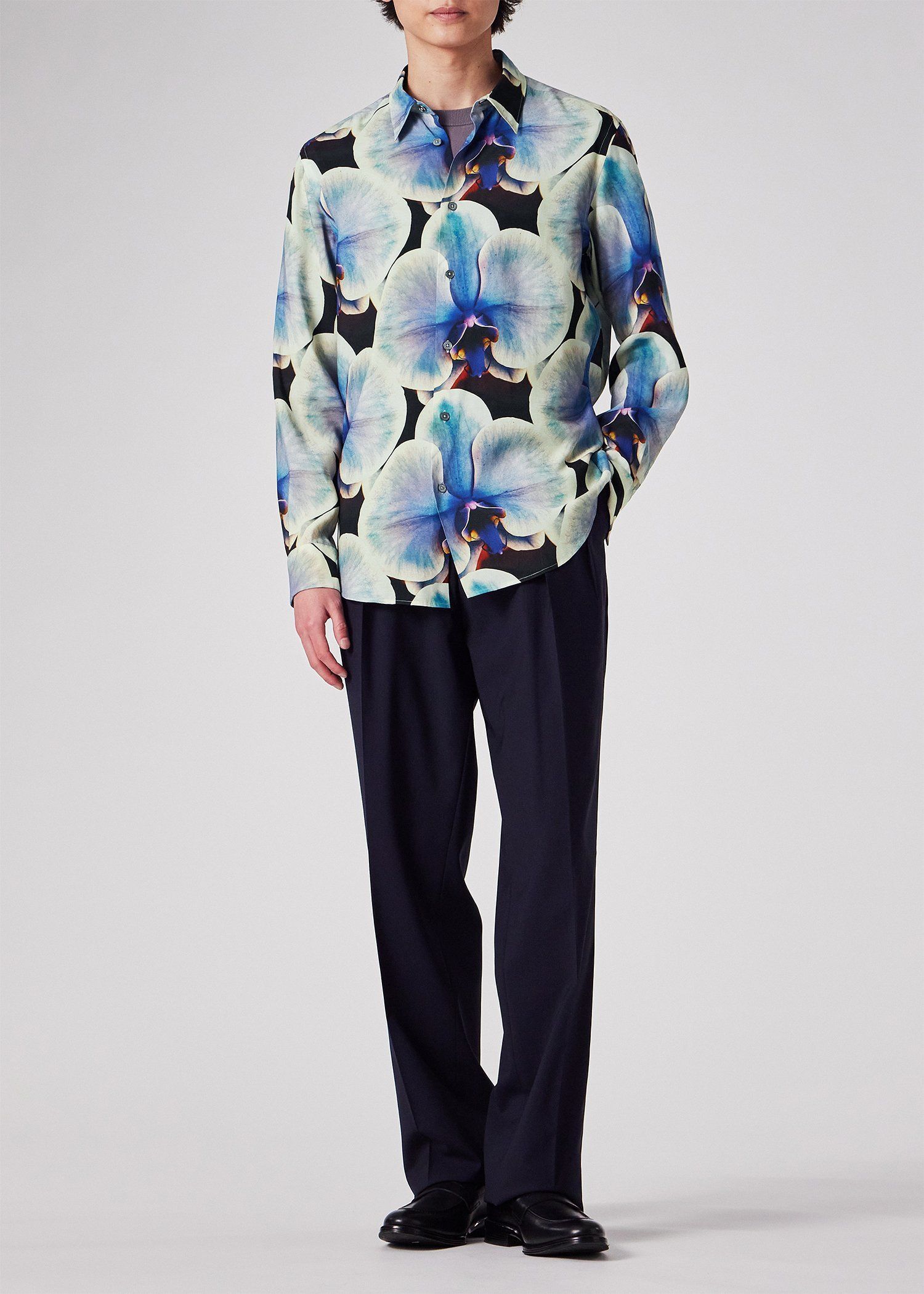 "Orchid" プリントシャツ