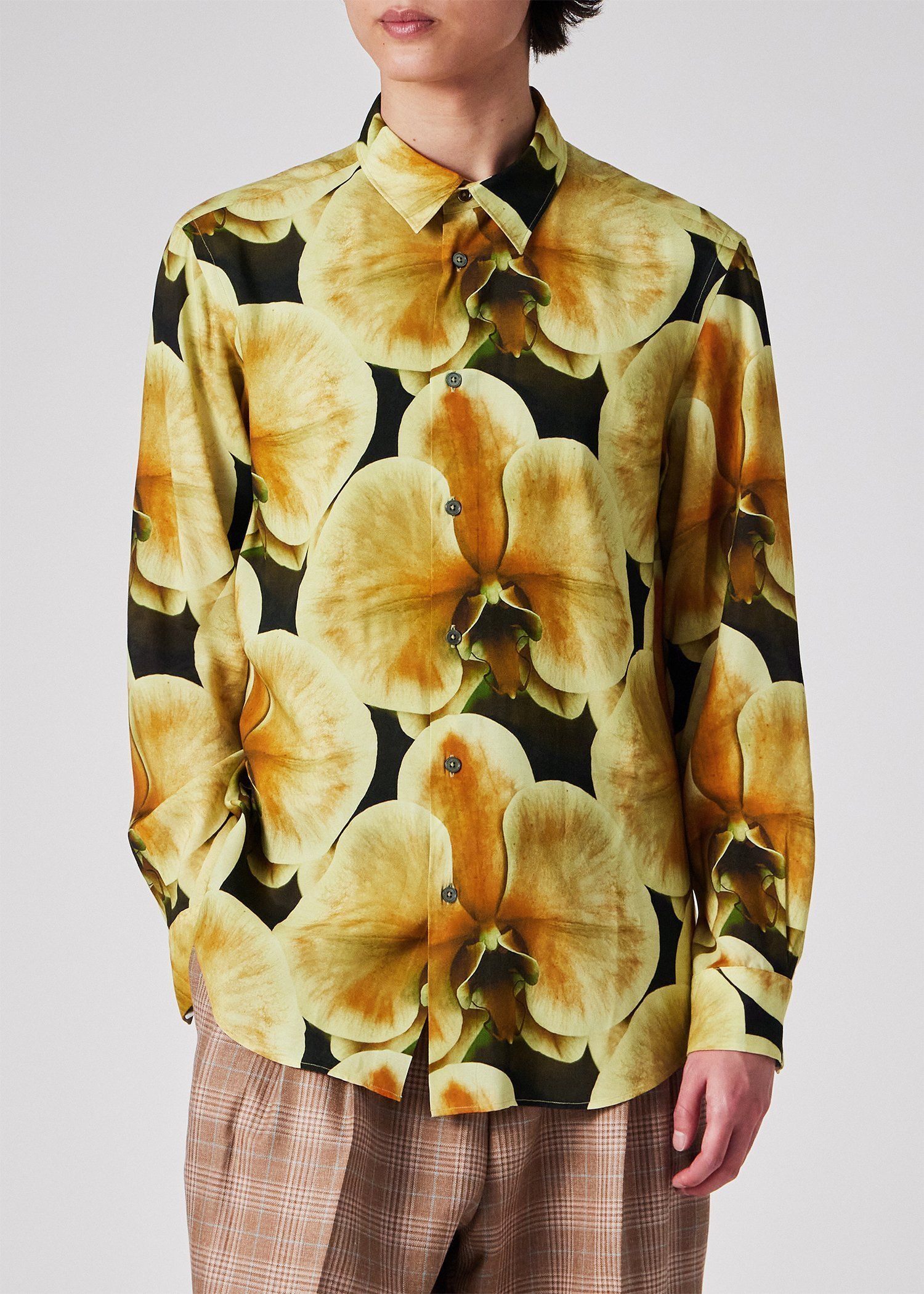 "Orchid" プリントシャツ