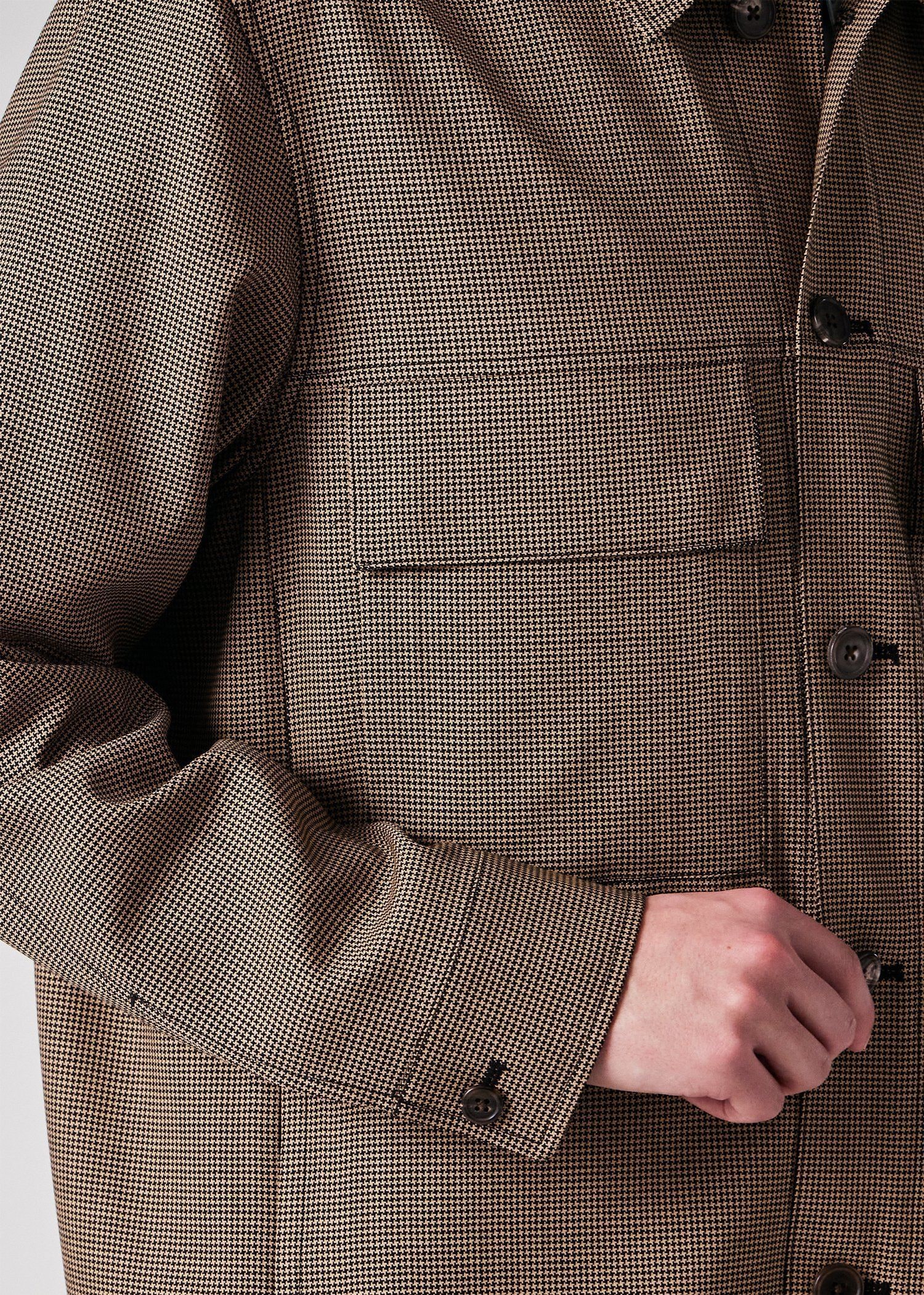 クラシックハウンドトゥース ブルゾン