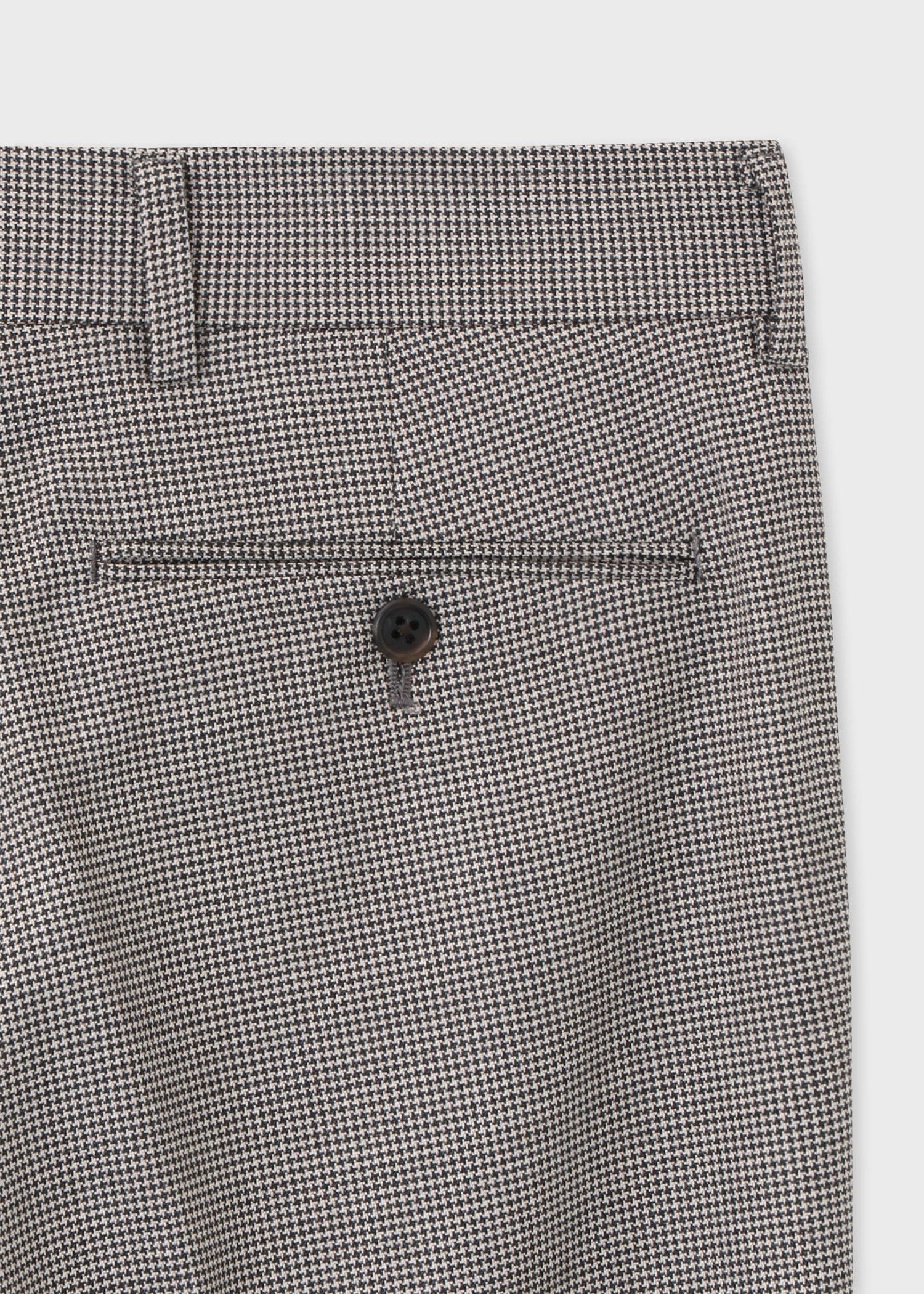 クラシックハウンドトゥース テーパード トラウザーズ