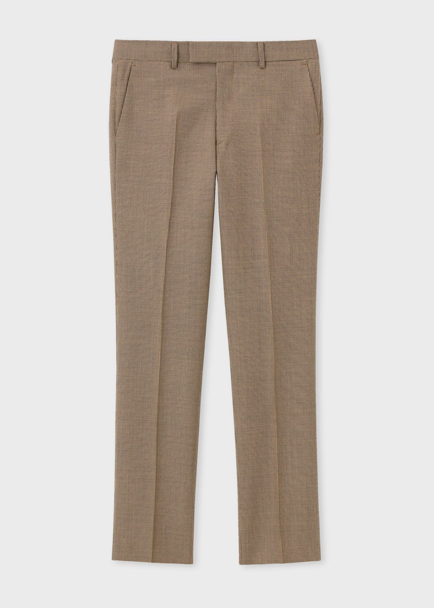 クラシックハウンドトゥース テーパード トラウザーズ