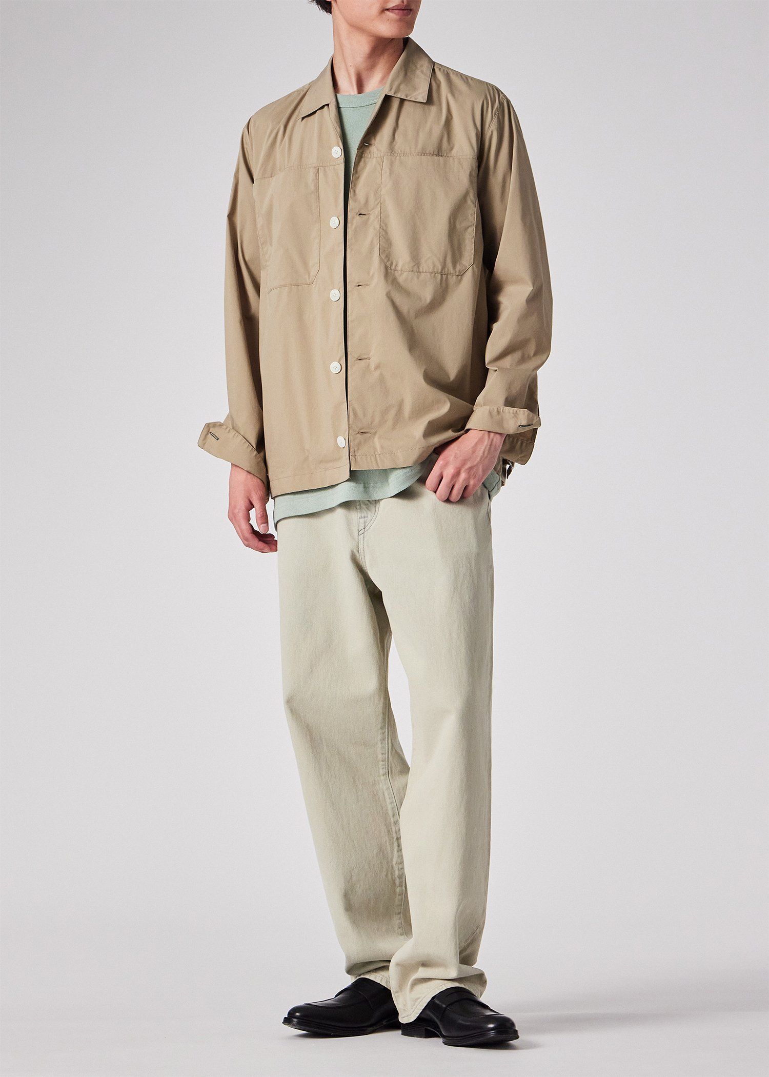 コットンタイプライター シャツブルゾン