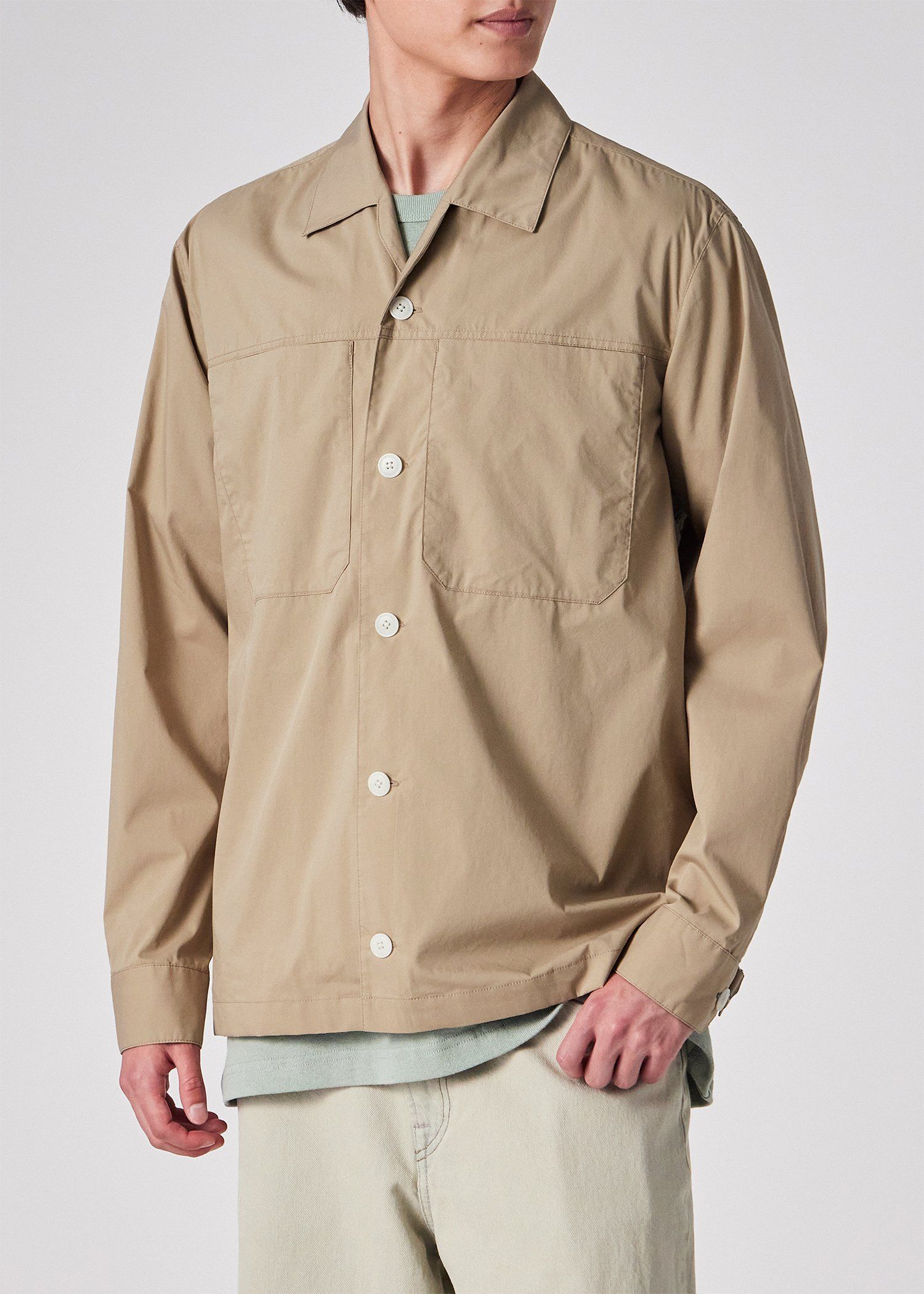 コットンタイプライター シャツブルゾン