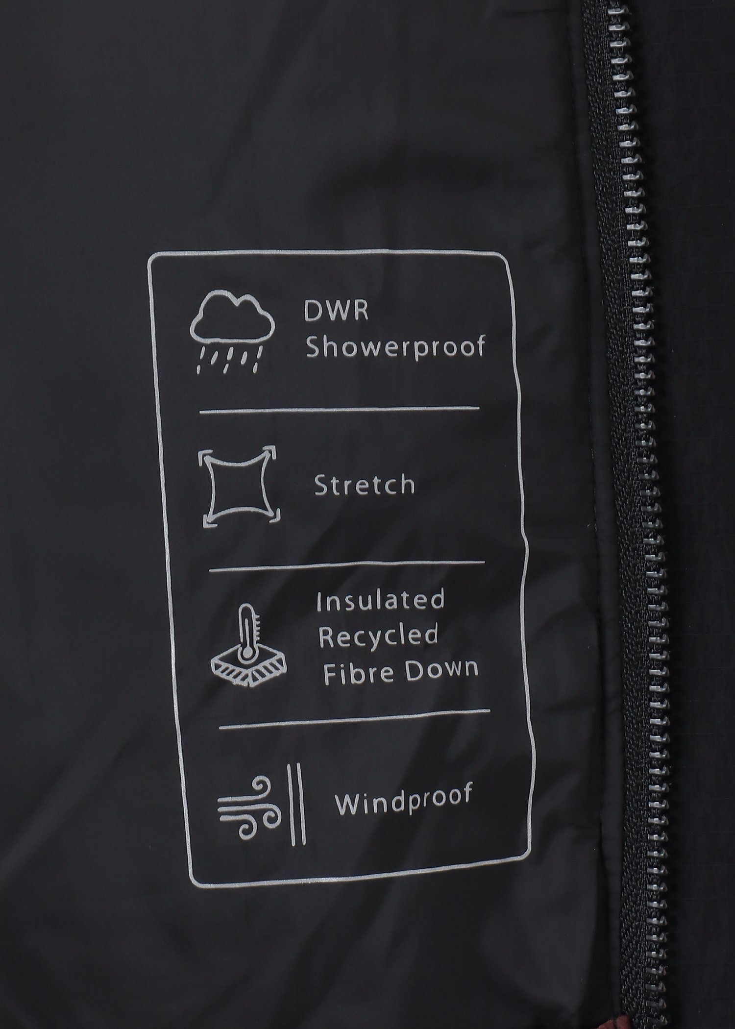 ファイバーダウン ミックスアップ ダウンブルゾン