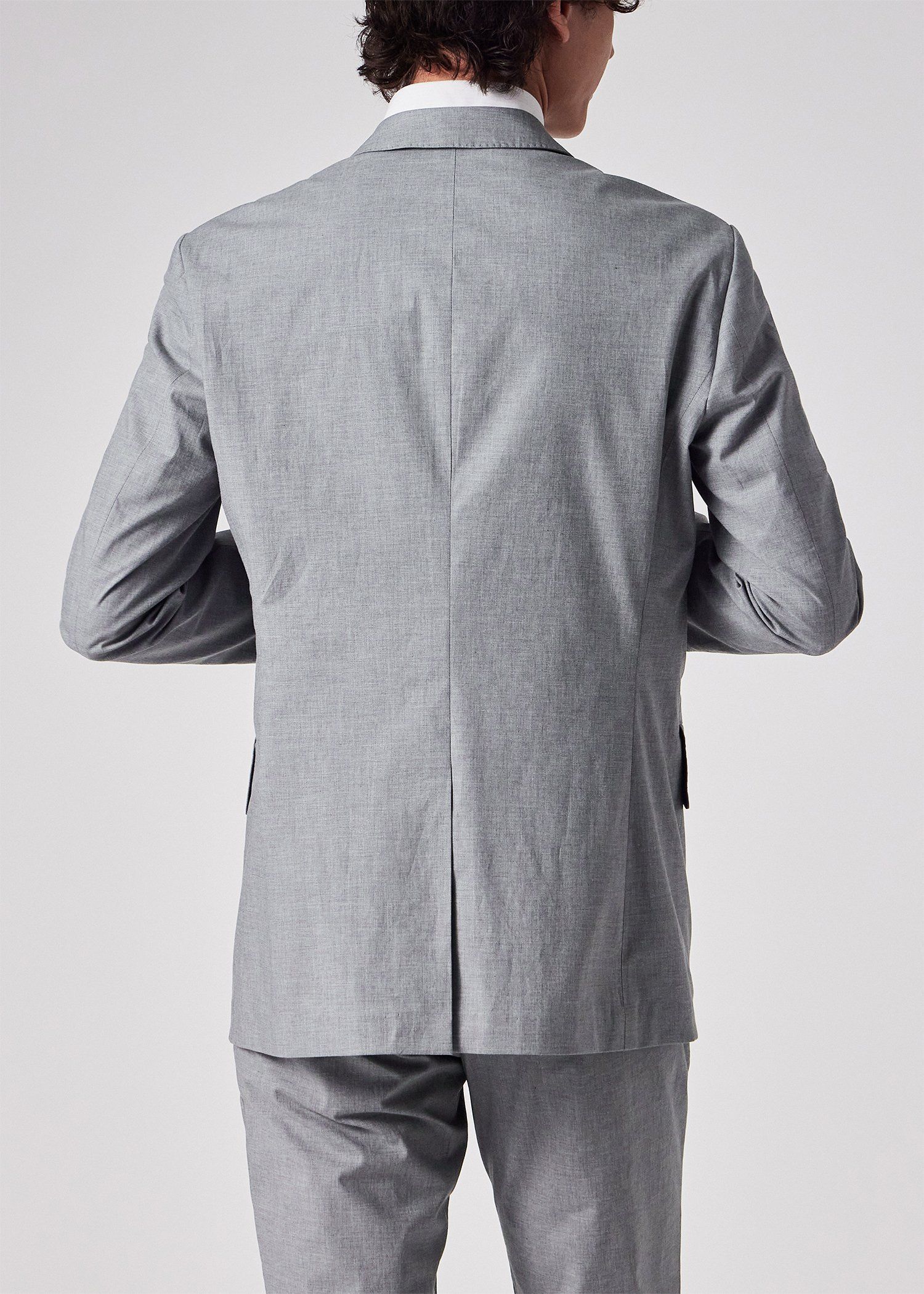 メランジストレッチコットン 2B ジャケット