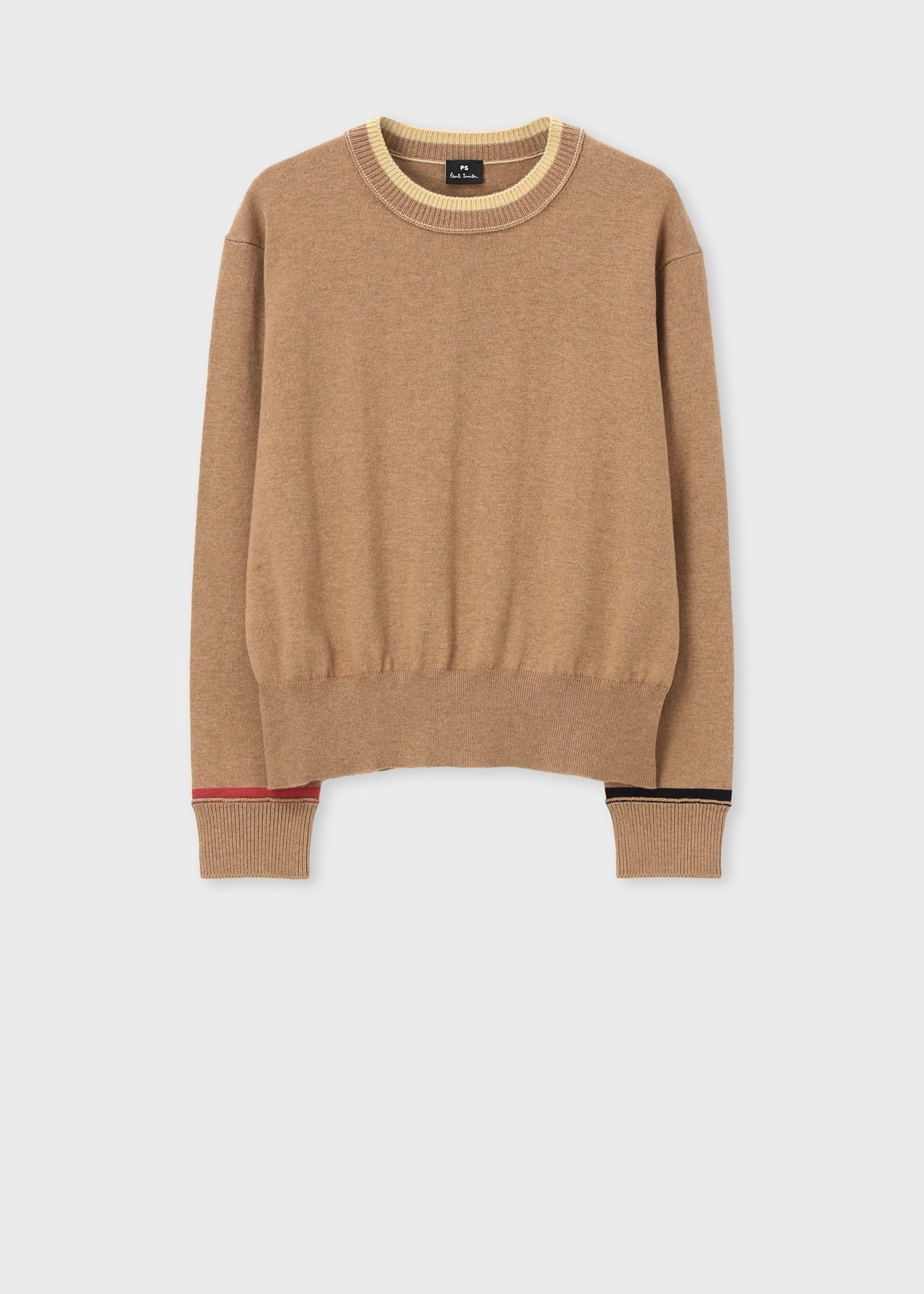 ウィメンズ アクセントカラー クルーネックニット