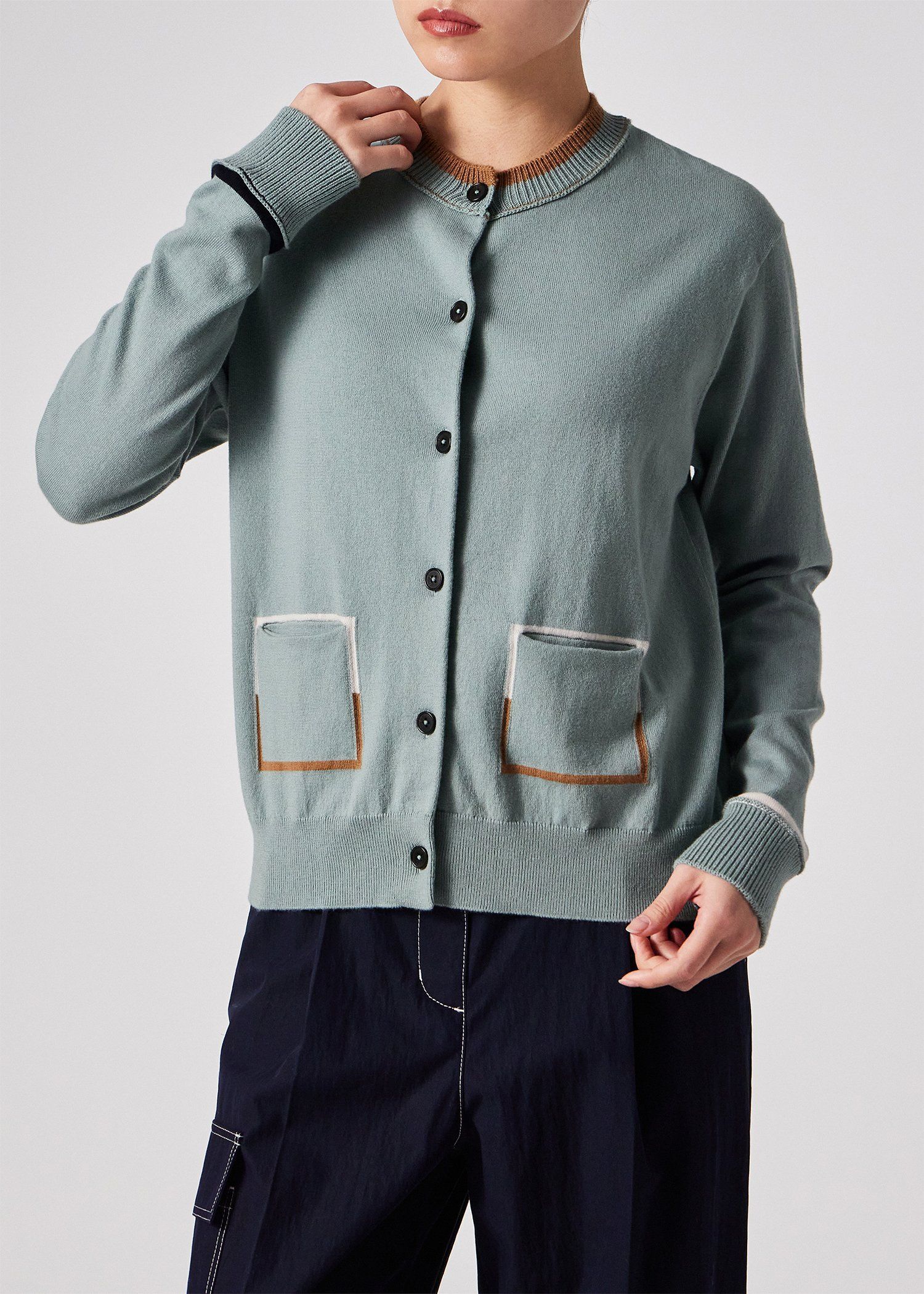 ウィメンズ アクセントカラー カーディガン