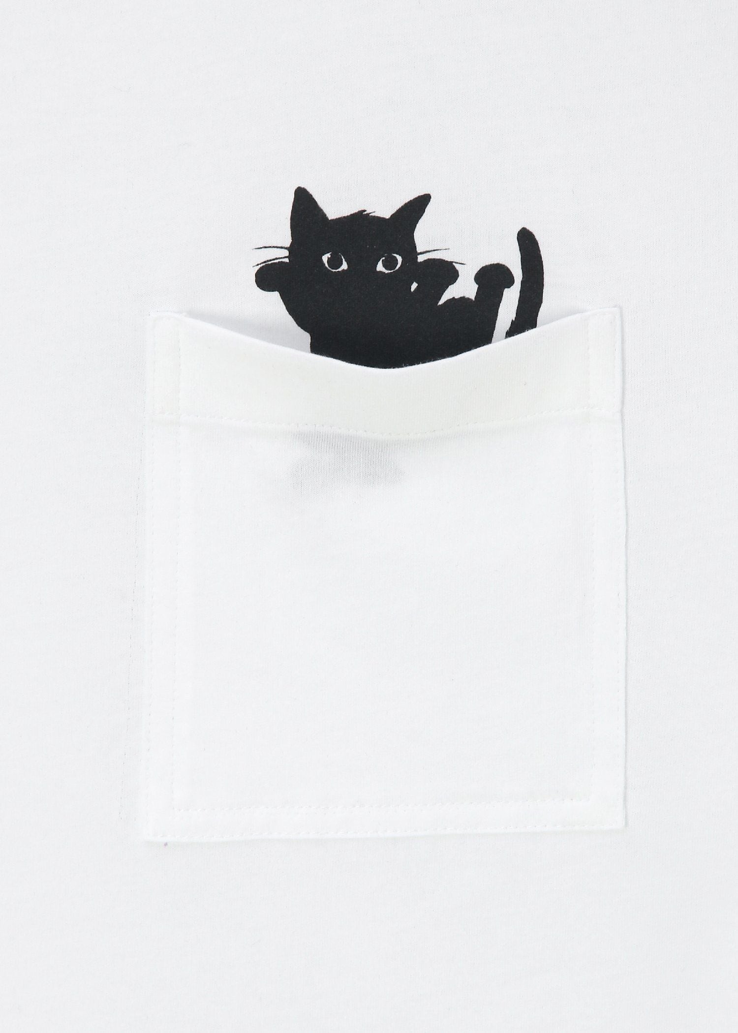 ウィメンズ キャット プリント 長袖Tシャツ