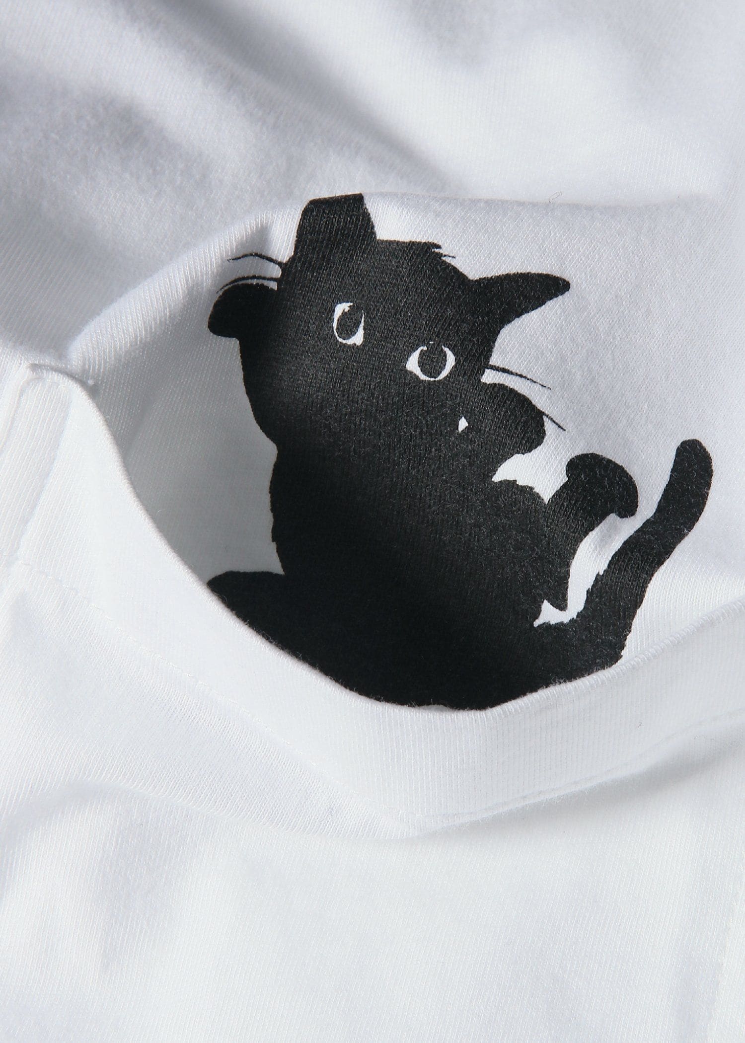 ウィメンズ キャット プリント 長袖Tシャツ