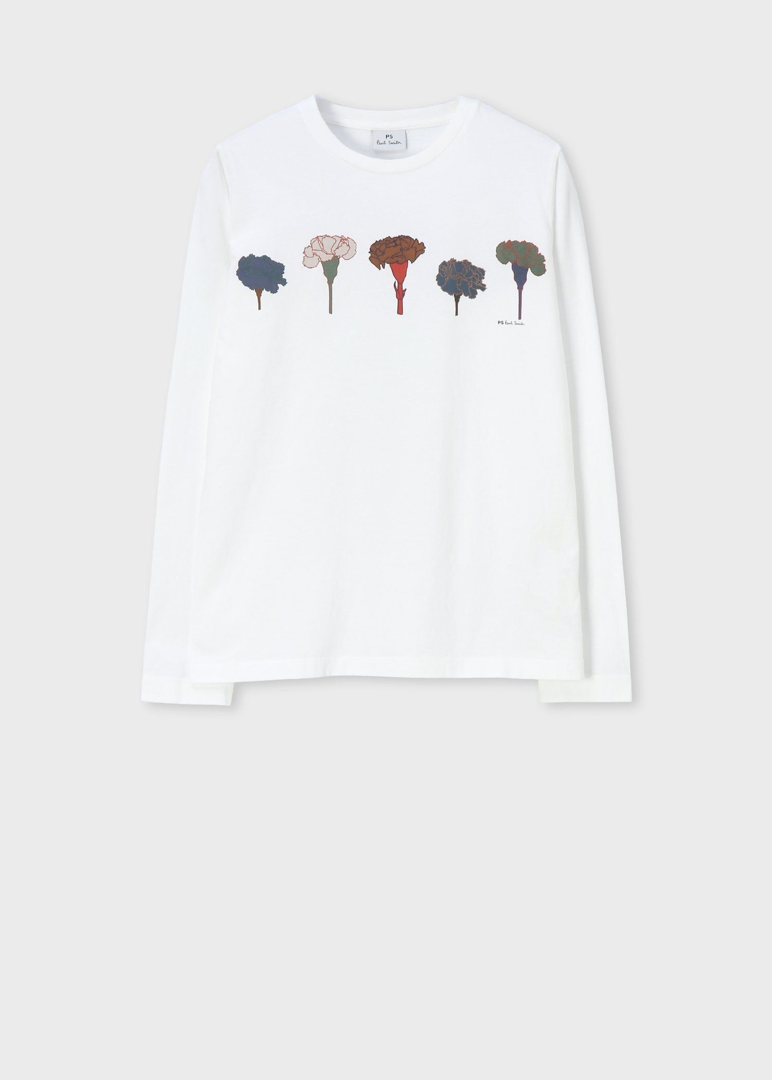 ウィメンズ ペインティングフラワー 長袖Tシャツ