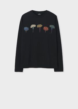 ウィメンズ ペインティングフラワー 長袖Tシャツ