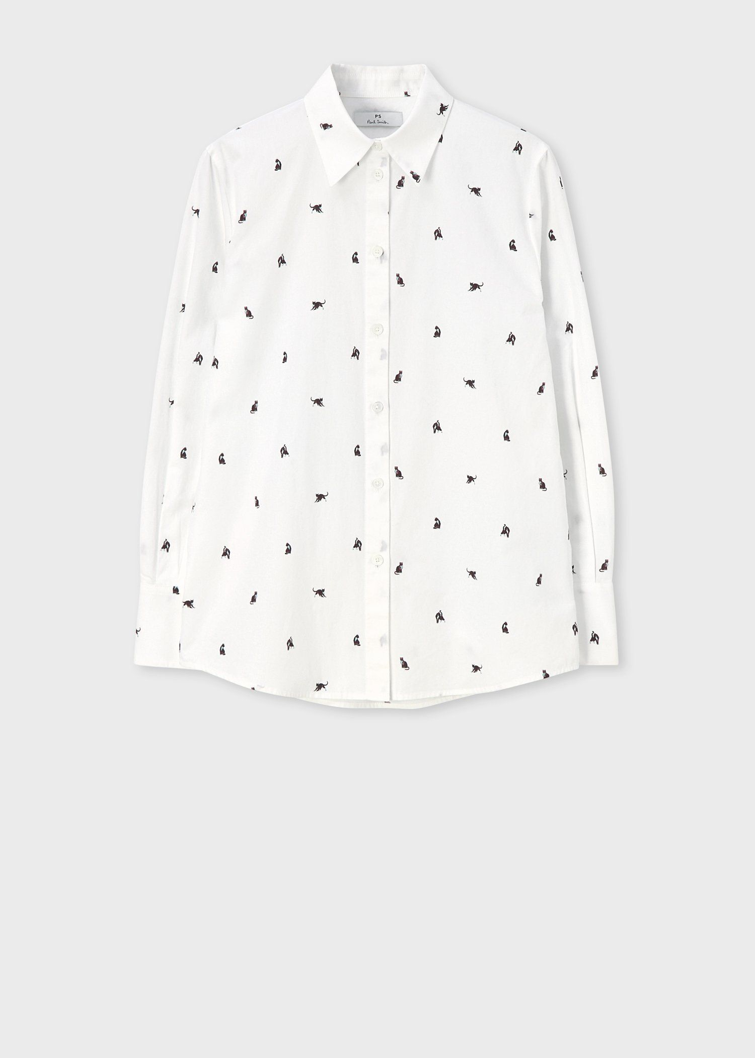 ウィメンズ "Ditsy Cat" コットン シャツ