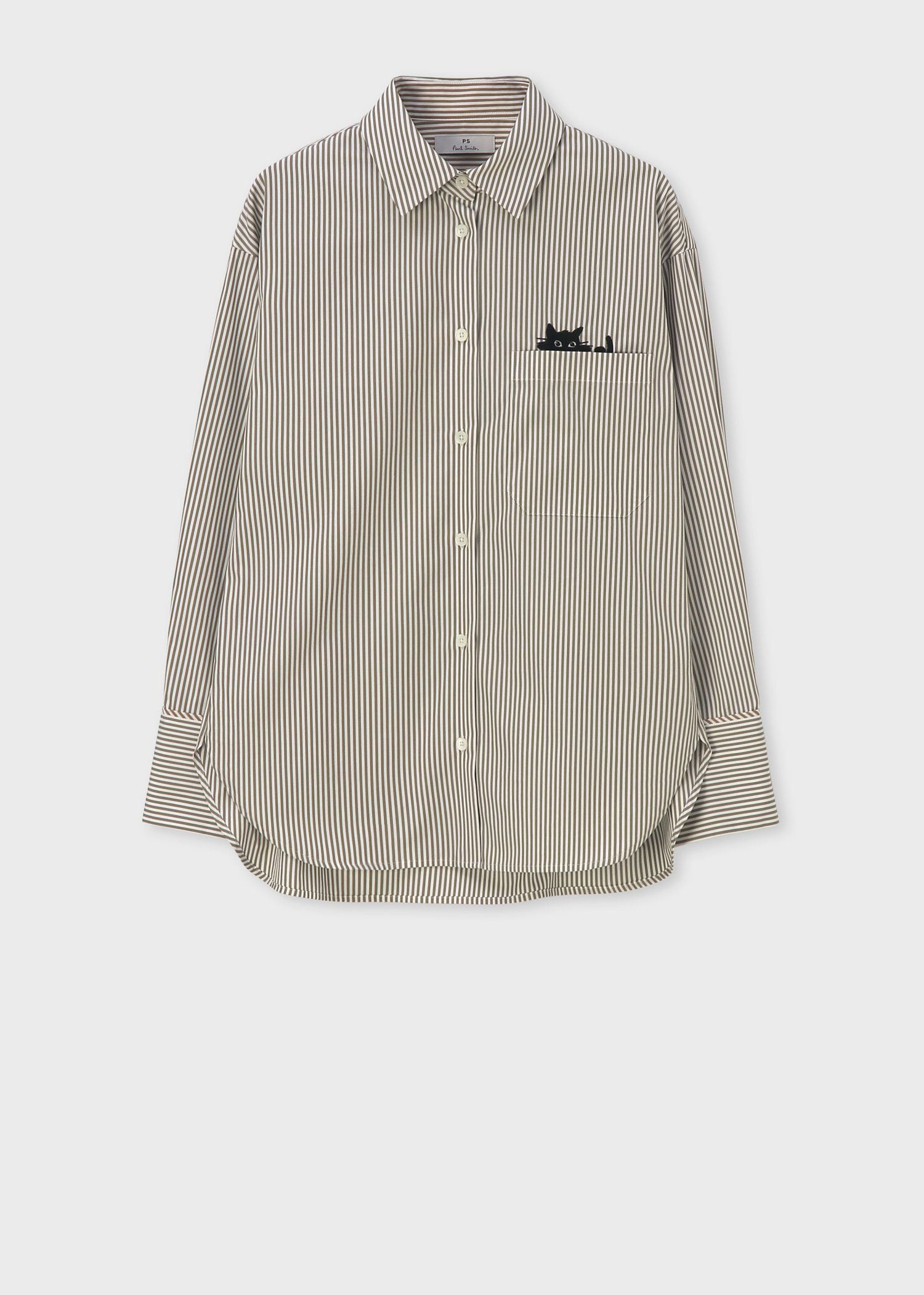 ウィメンズ キャットエンブロイダリーシャツ