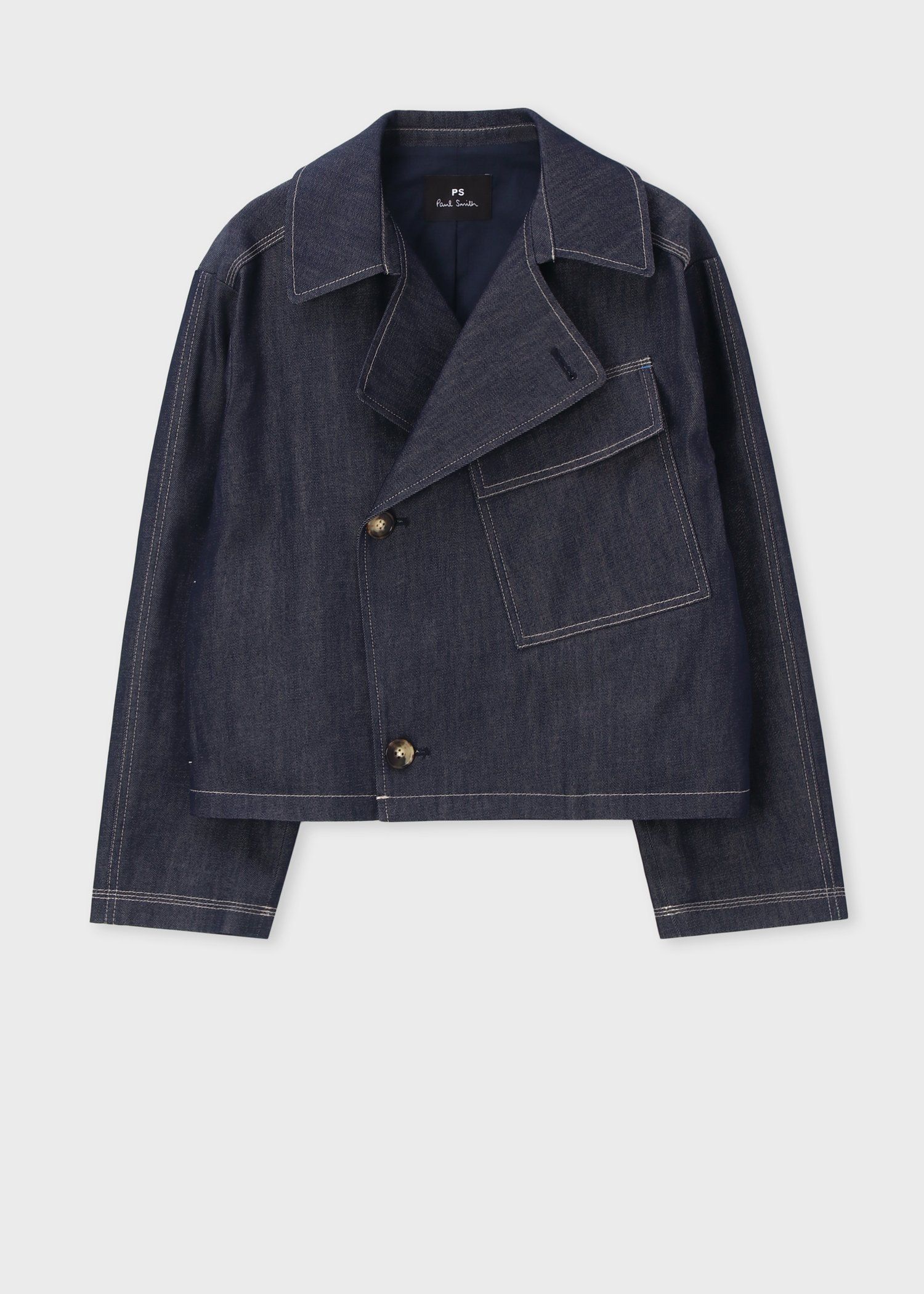 ウィメンズ コントラストステッチ デニムジャケット