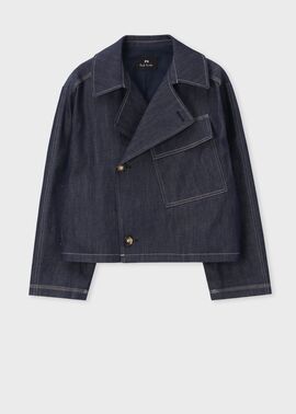 ウィメンズ コントラストステッチ デニムジャケット