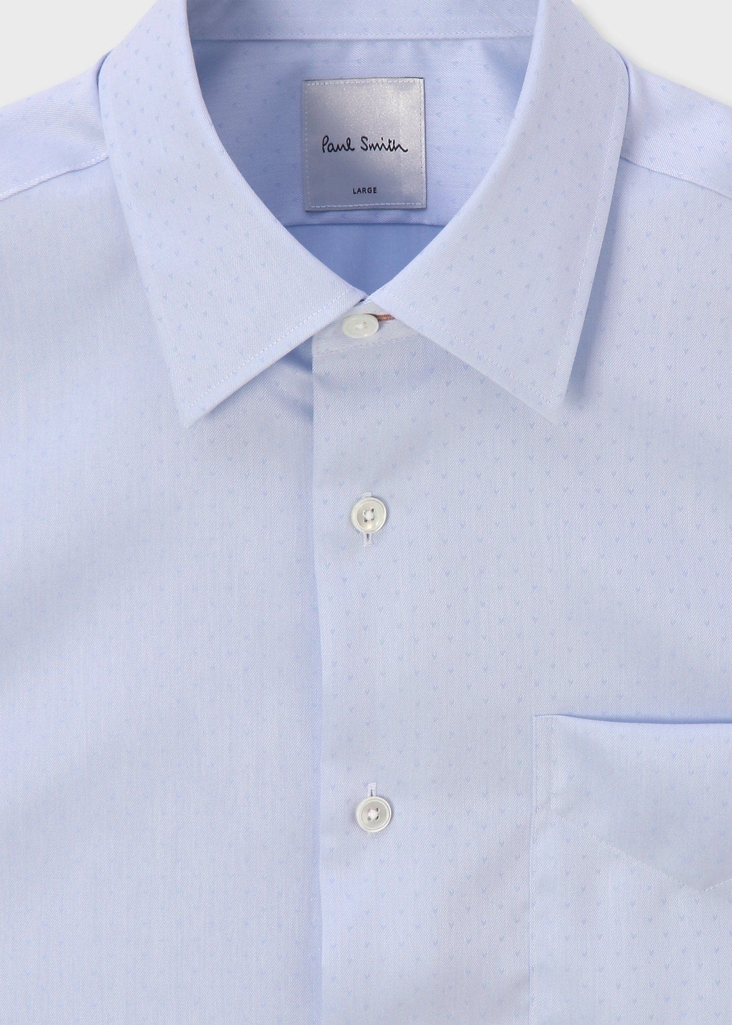 ピンドット ドレスシャツ