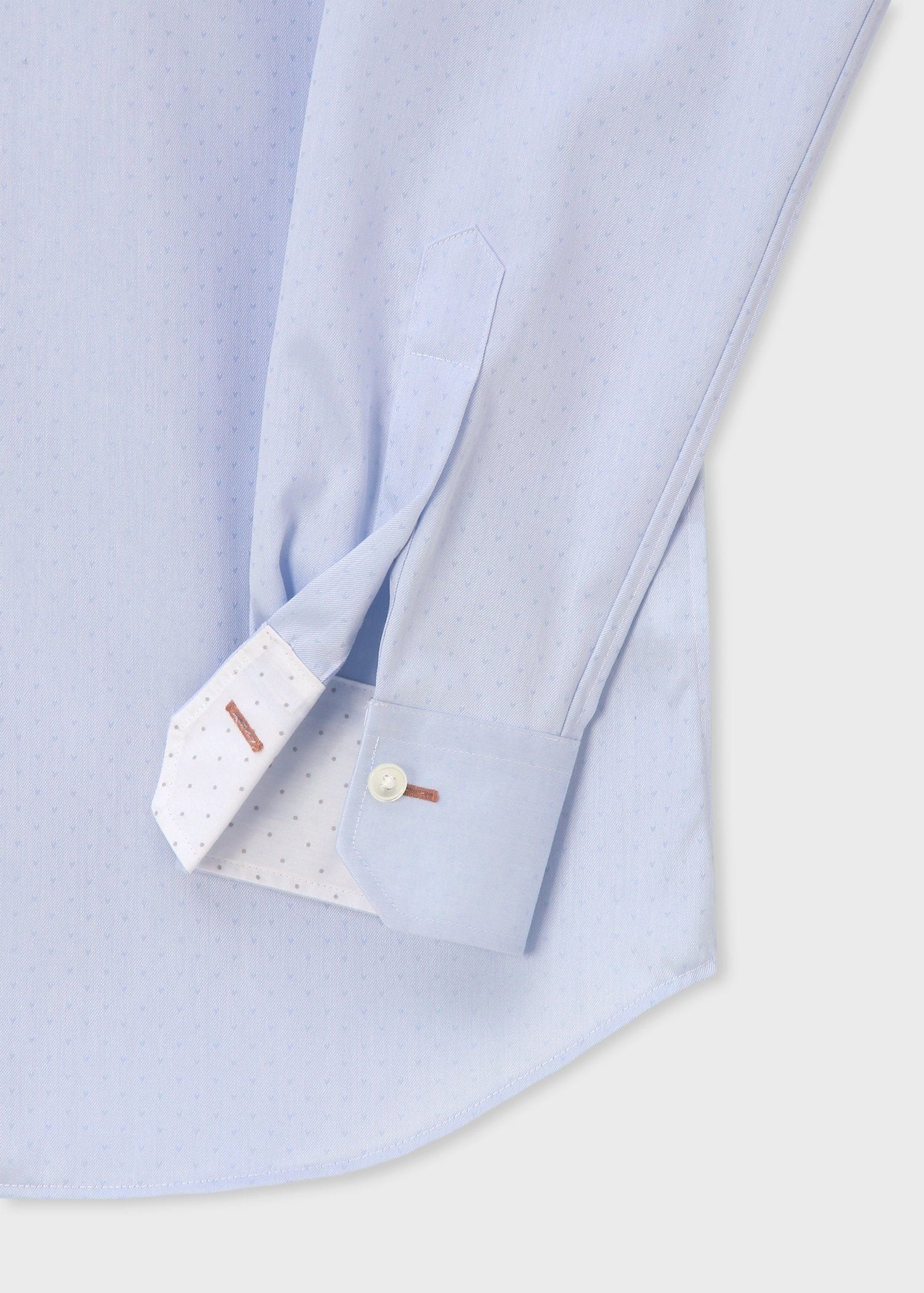 ピンドット ドレスシャツ