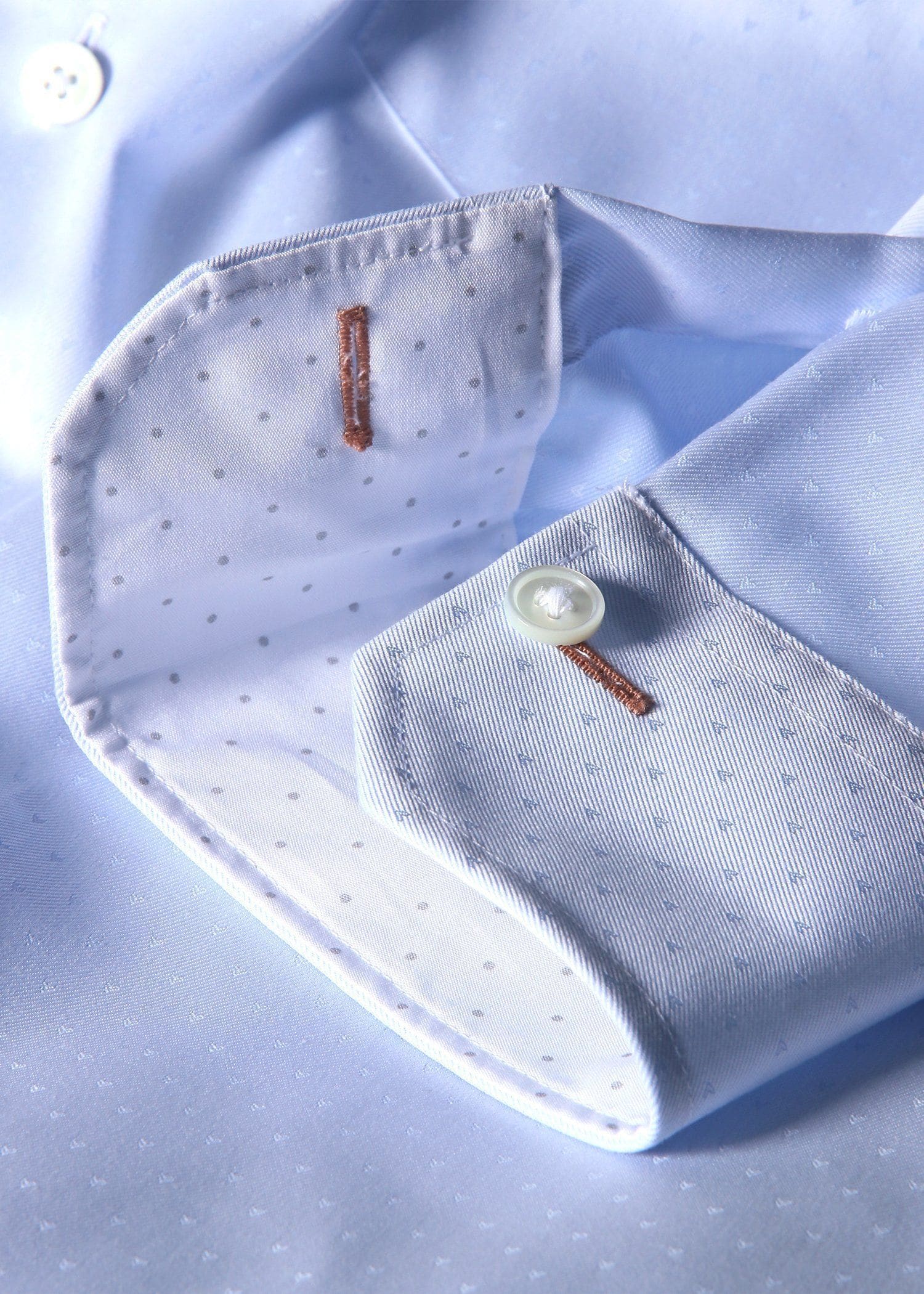 ピンドット ドレスシャツ