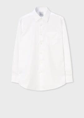 ピンドット ドレスシャツ