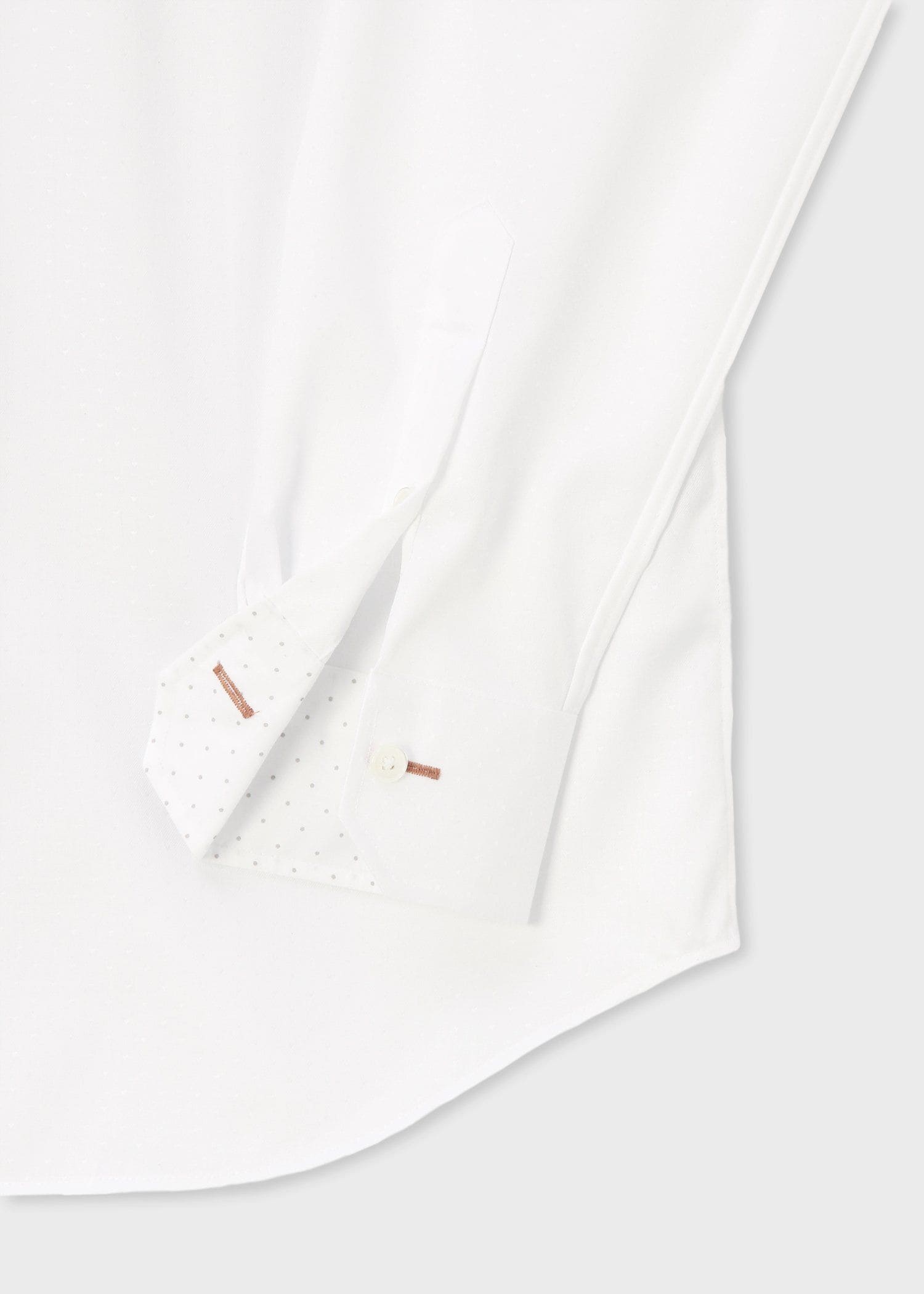 ピンドット ドレスシャツ