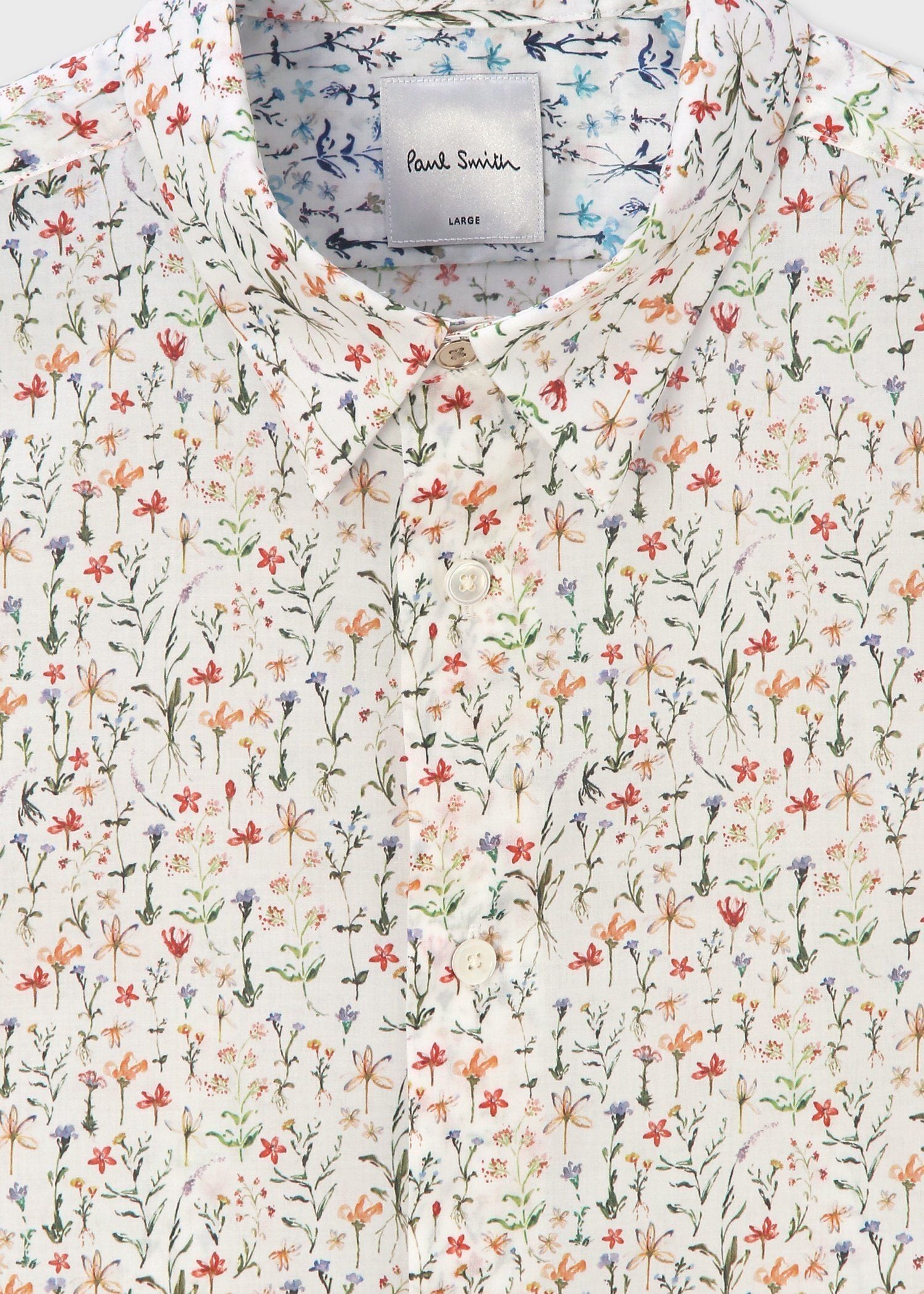 "Water Colour Floral" カジュアルシャツ