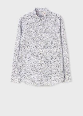 "Water Colour Floral" カジュアルシャツ