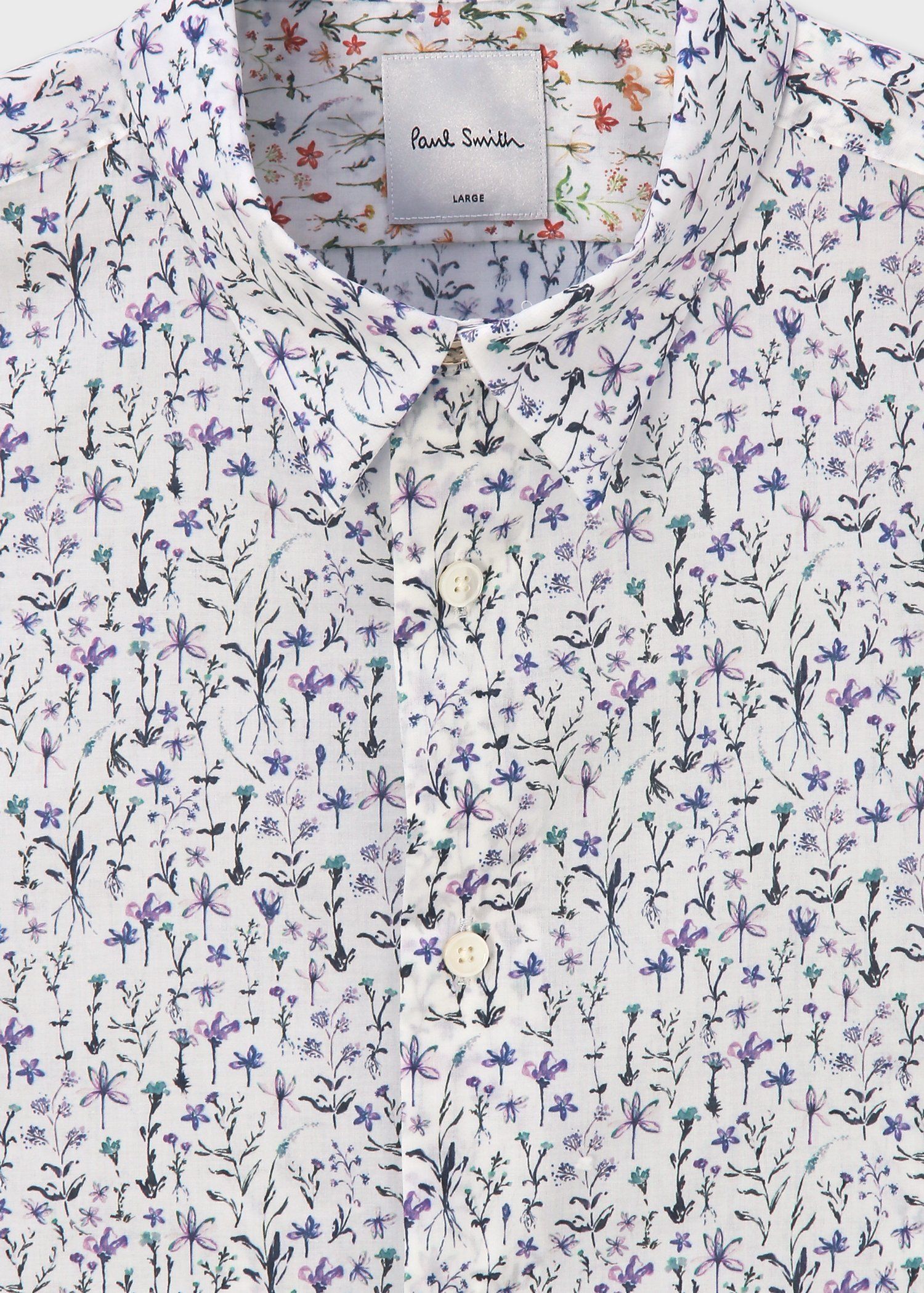 "Water Colour Floral" カジュアルシャツ