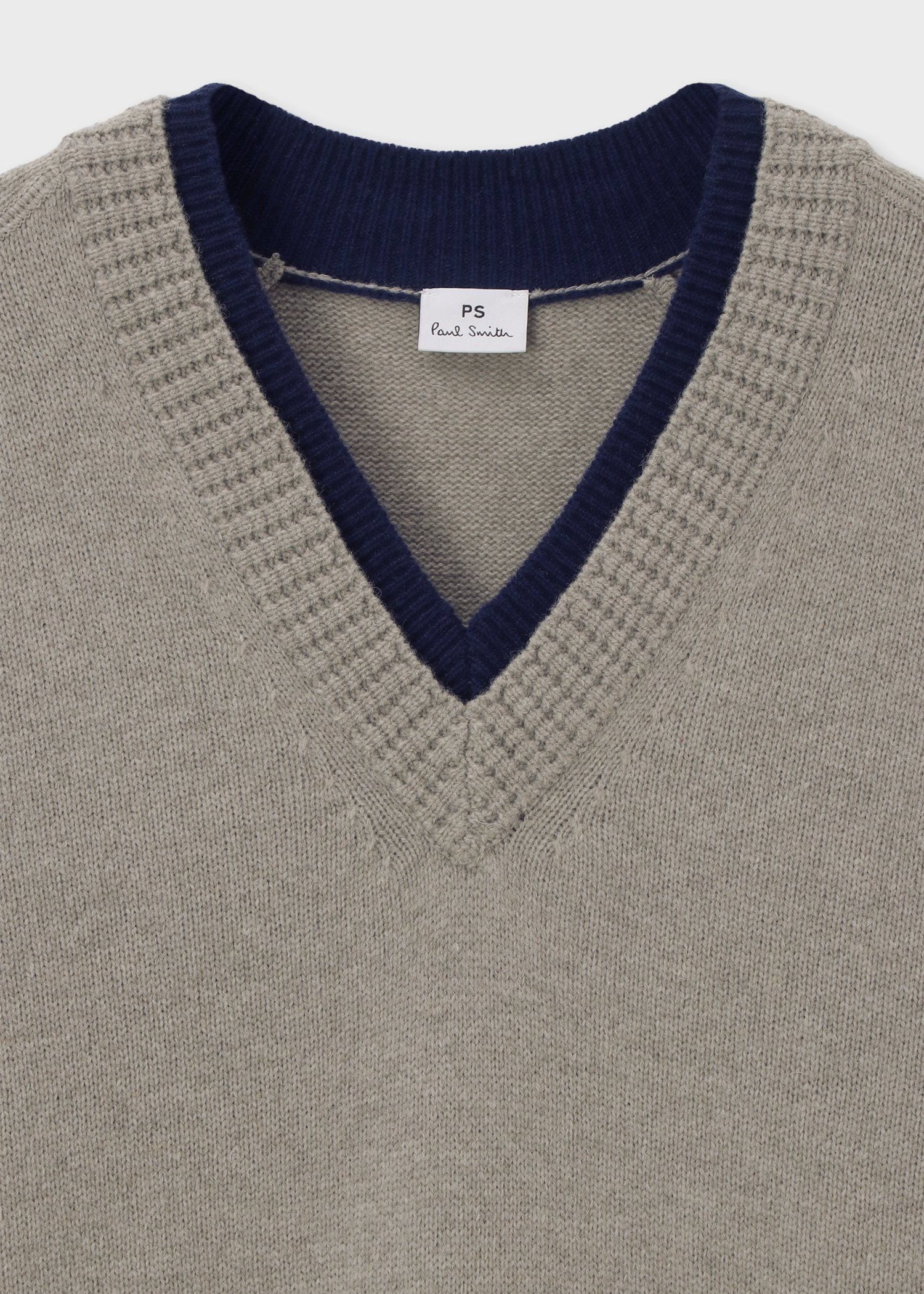 ウィメンズ レイヤードディテール ニットワンピース（グレー