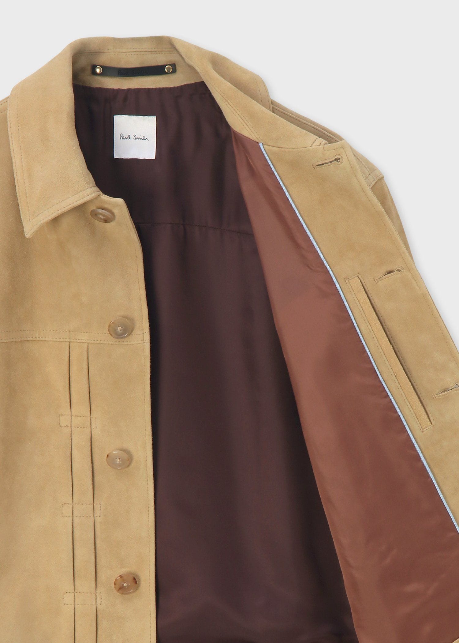 ぽ*ち様 希少！ポールスミス　ブラウン　スエードレザー　ブルゾン　サイズL Modern Trucker