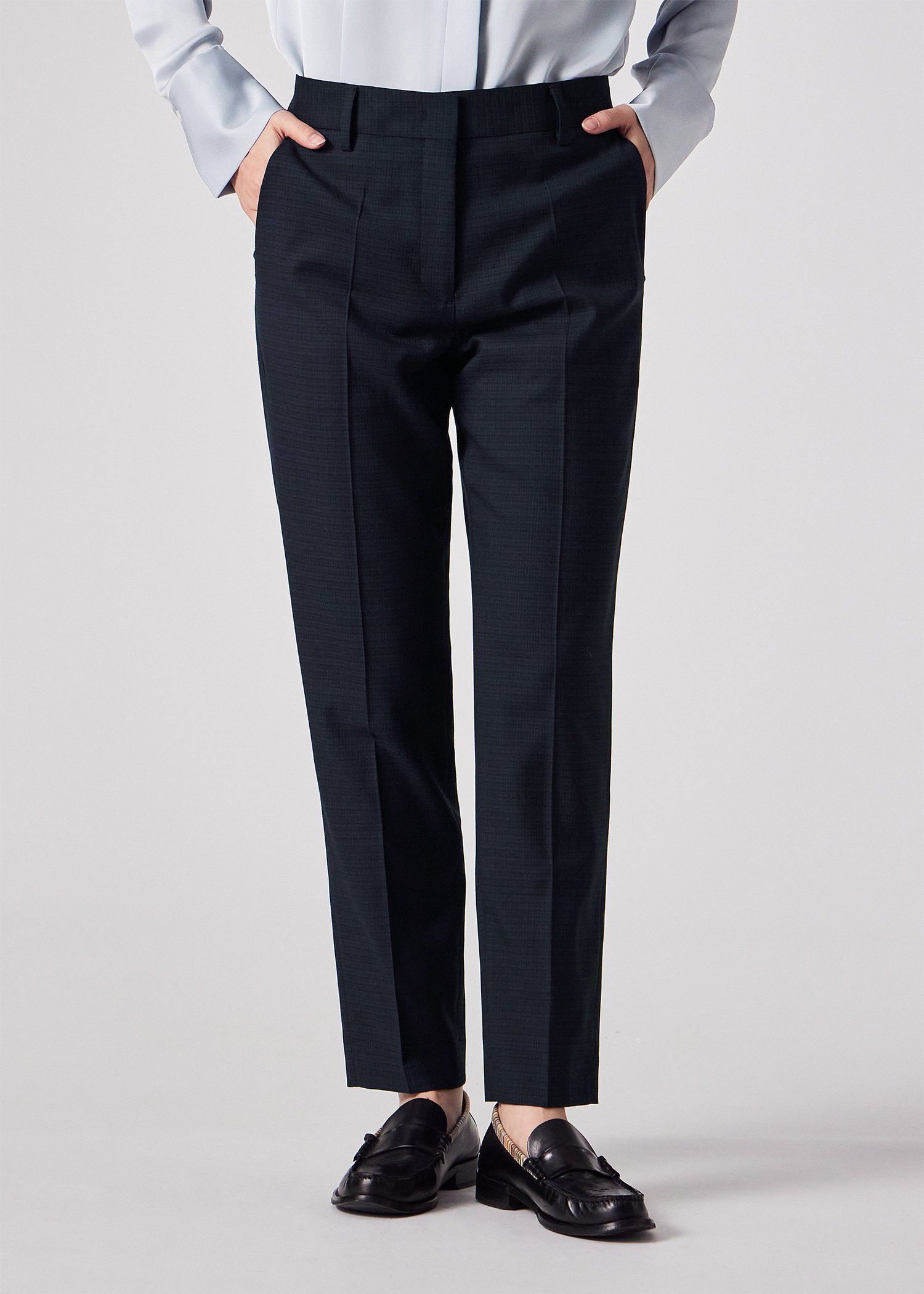 ウィメンズ クラシカルチェック テーパードパンツ