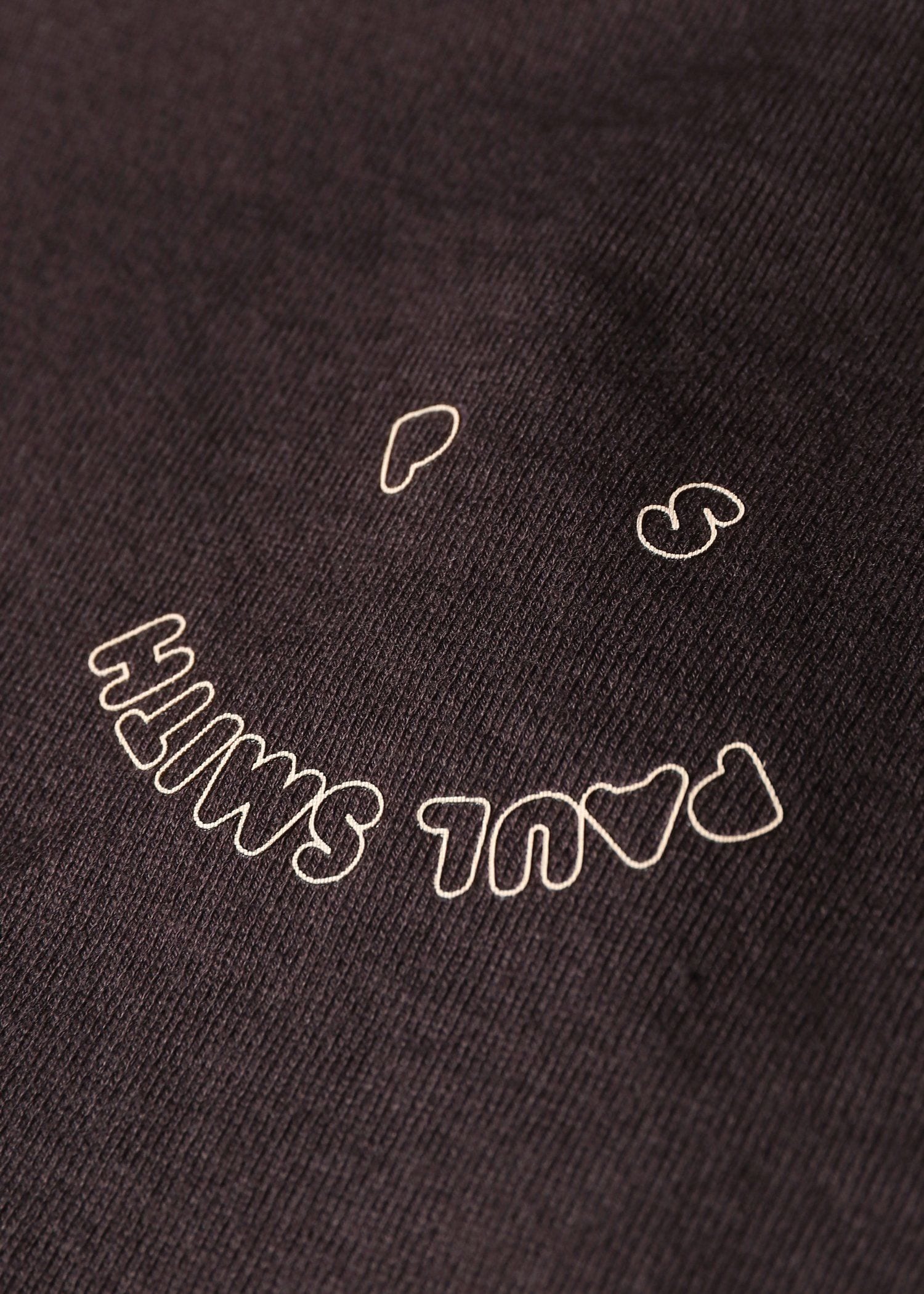 "Happy" ガーメントダイ Tシャツ