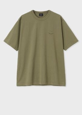 "Happy" ガーメントダイ Tシャツ