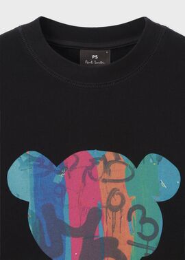【ours ローズ着用】ニット スプレー アート PS Paul Smith Graffiti Bear