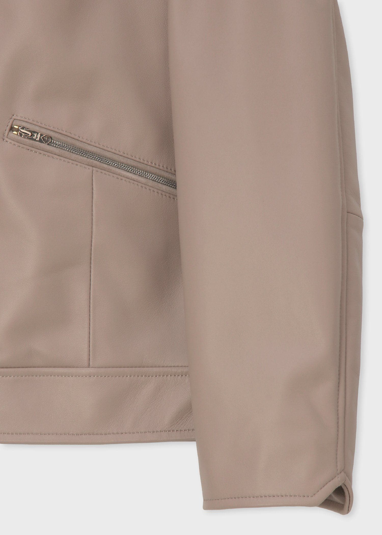 シープスキン ダブルジップ ブルゾン（ベージュ） ｜ポール・スミス