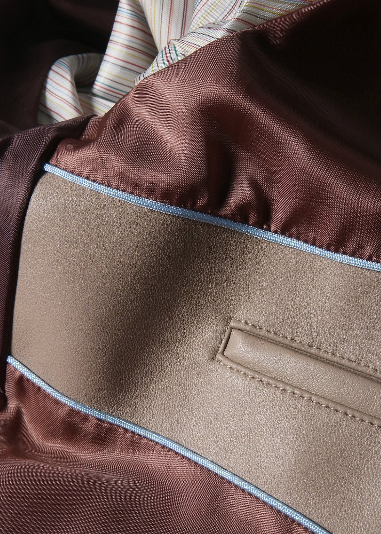 シープスキン ダブルジップ ブルゾン