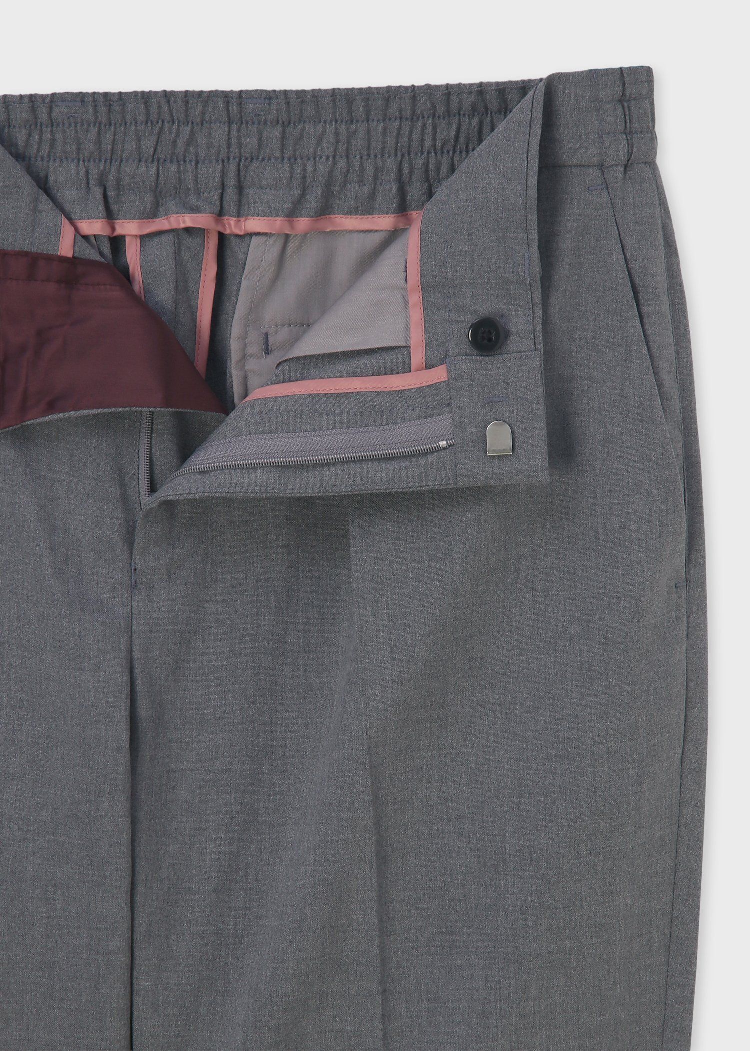 ライトメランジ ワンタック テーパード トラウザーズ