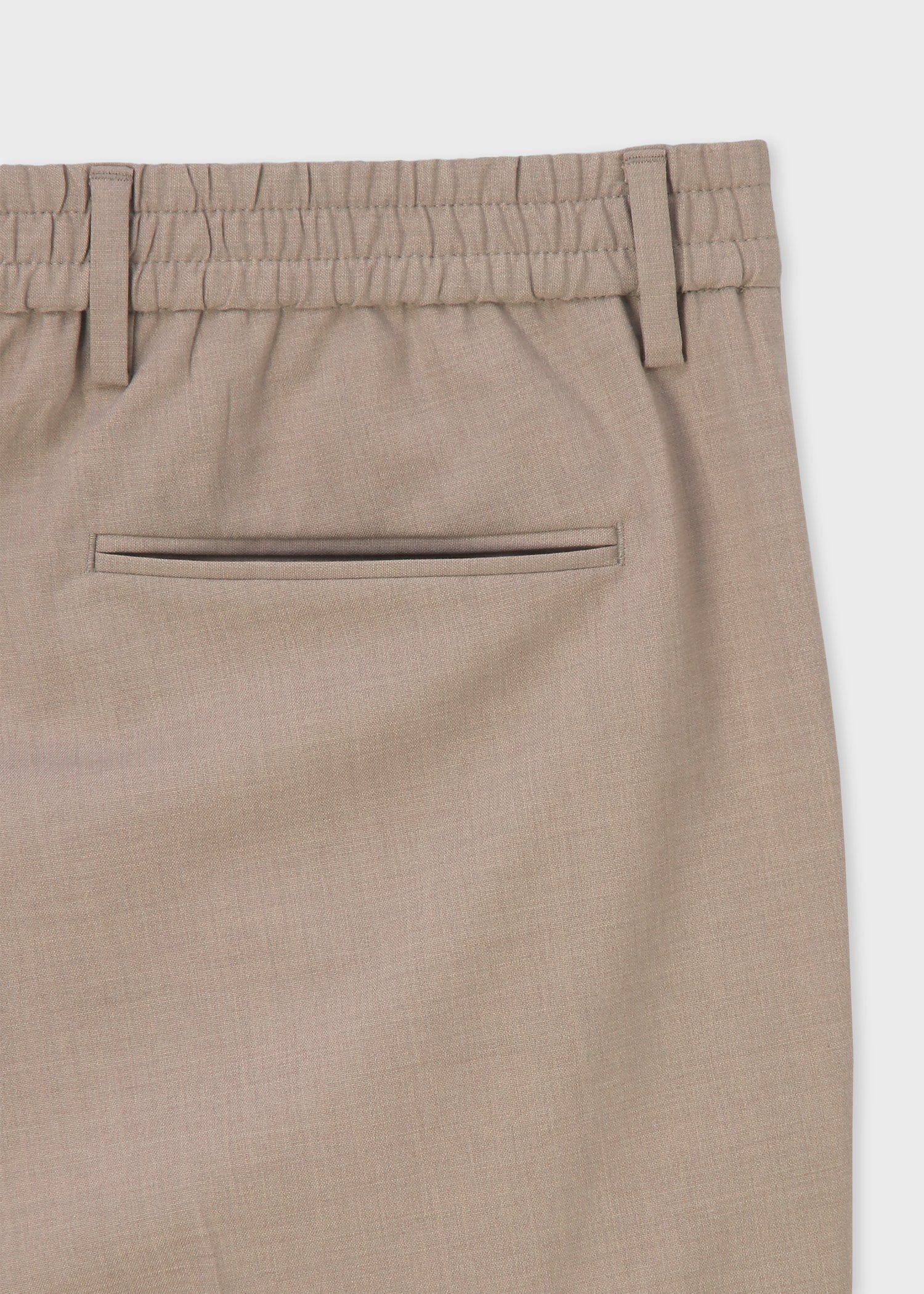 ライトメランジ ワンタック テーパード トラウザーズ