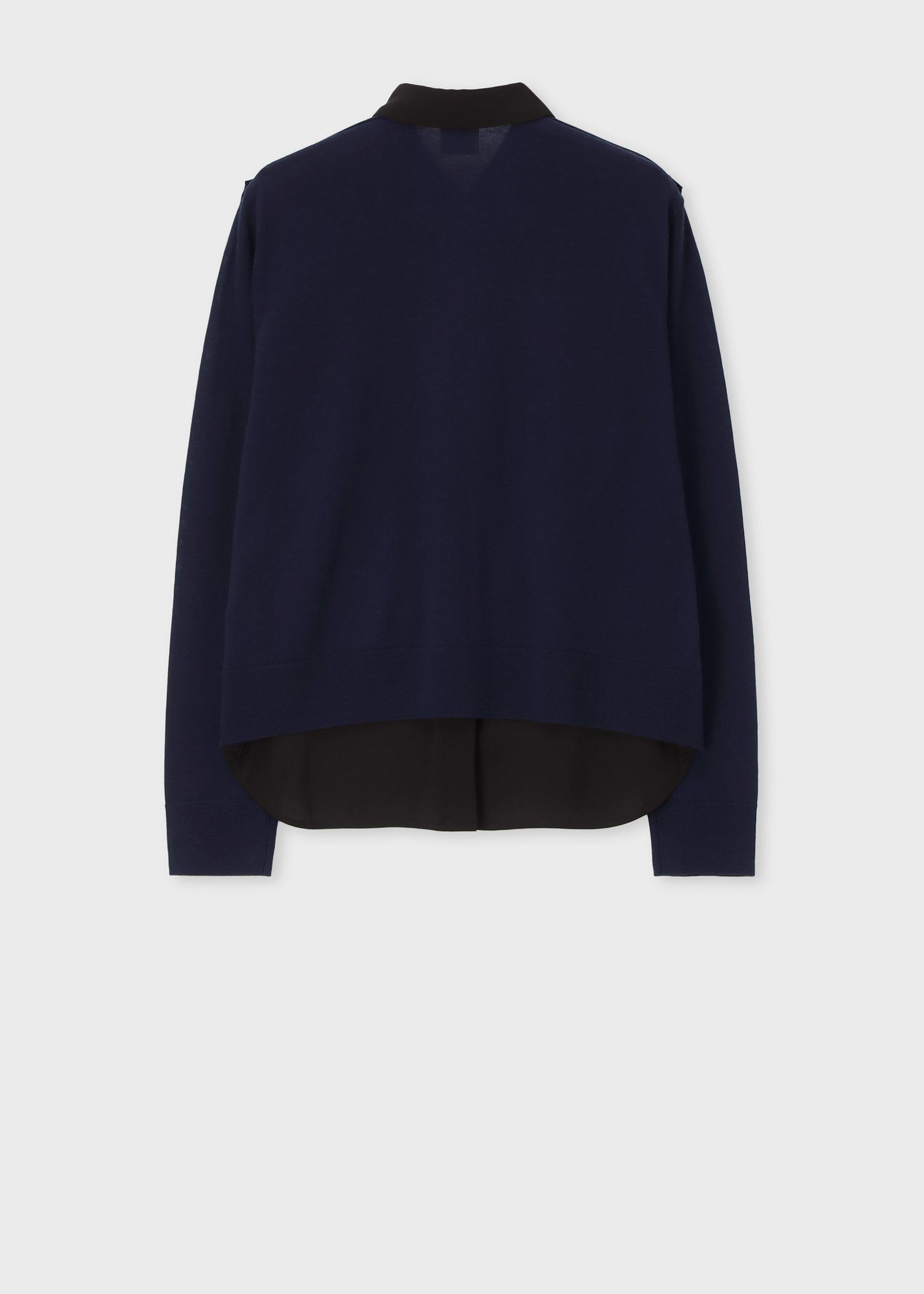 ウィメンズ バイカラー シャツコンビ ニット ｜ポール・スミス