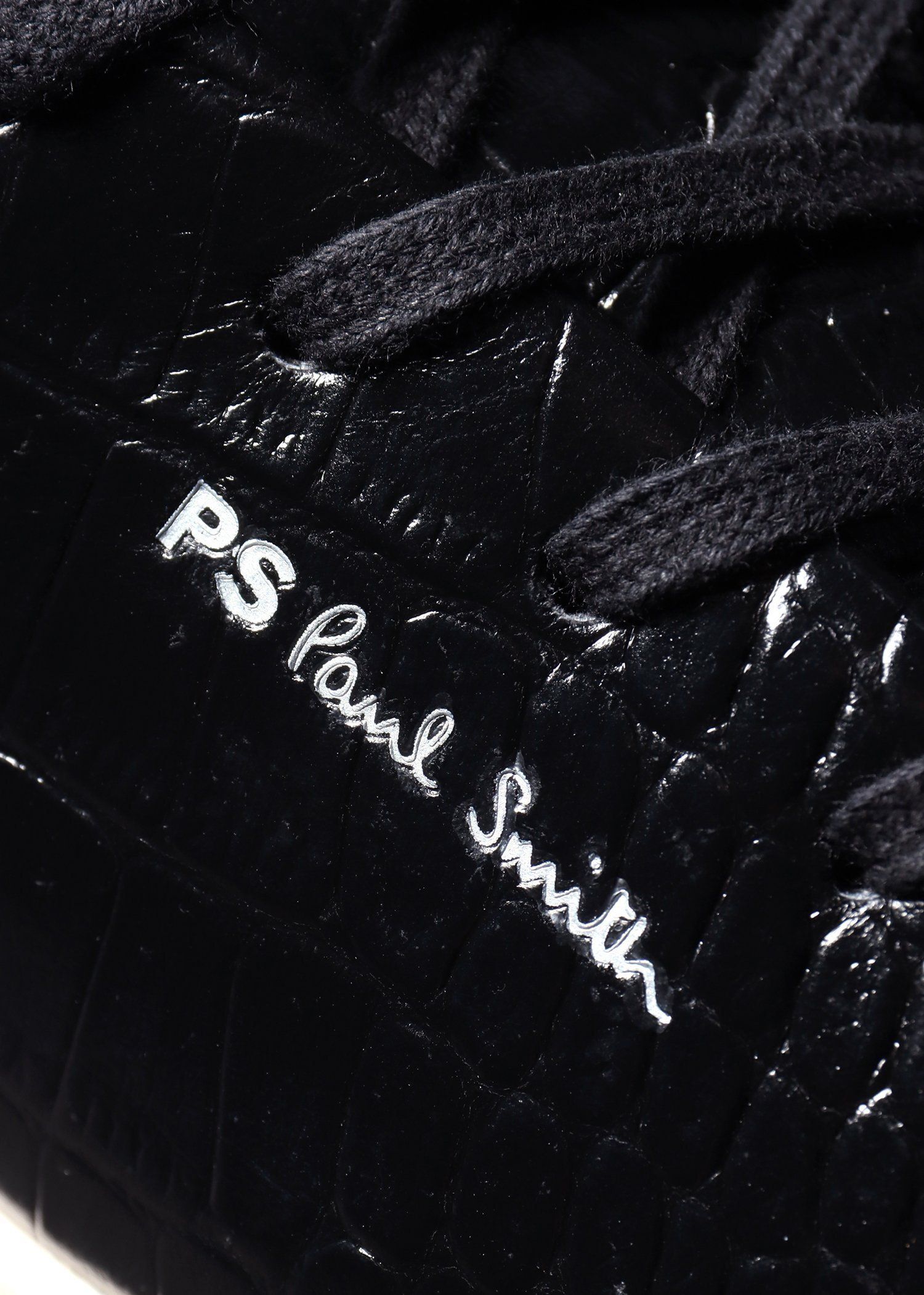 "Lee" クロコエンボス レザースニーカー