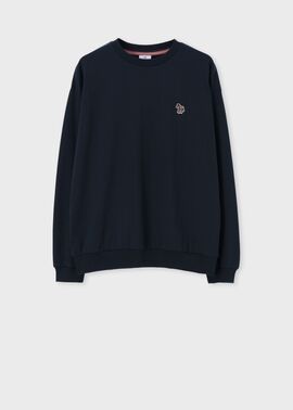 ウィメンズ ゼブラ ワンポイント 長袖Tシャツ（ネイビー） ｜ポール