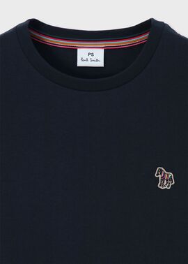ウィメンズ ゼブラ ワンポイント 長袖Tシャツ（ネイビー） ｜ポール