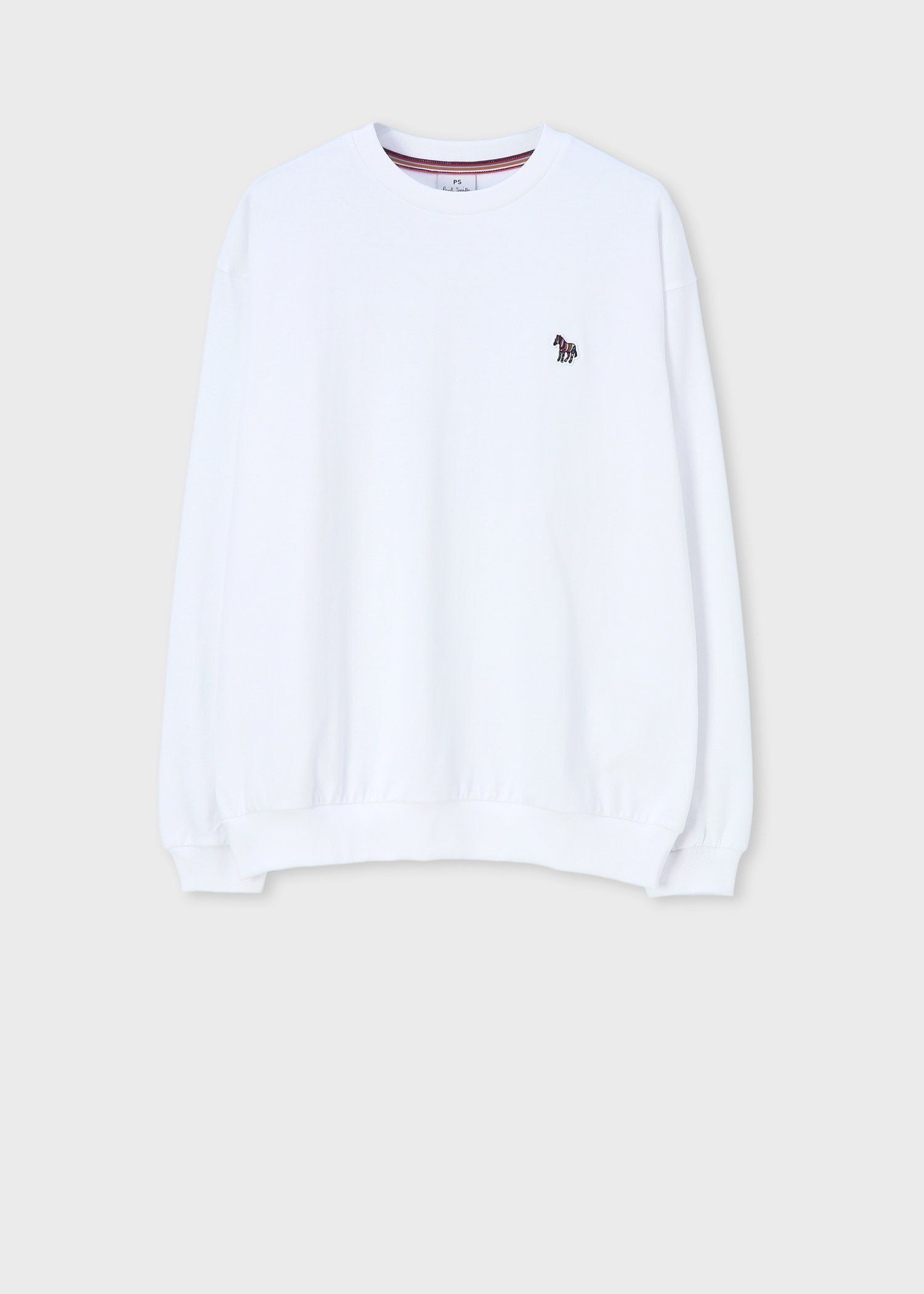 ウィメンズ ゼブラ ワンポイント 長袖Tシャツ（ホワイト） ｜ポール