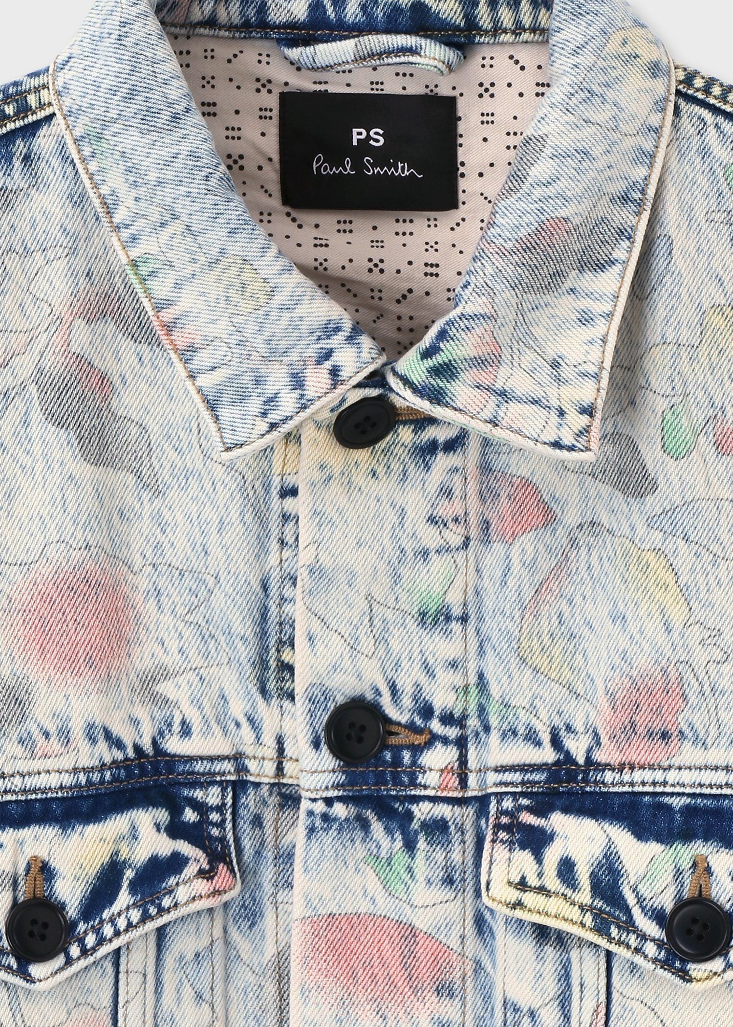 "Bleach Denim Floral" デニムジャケット