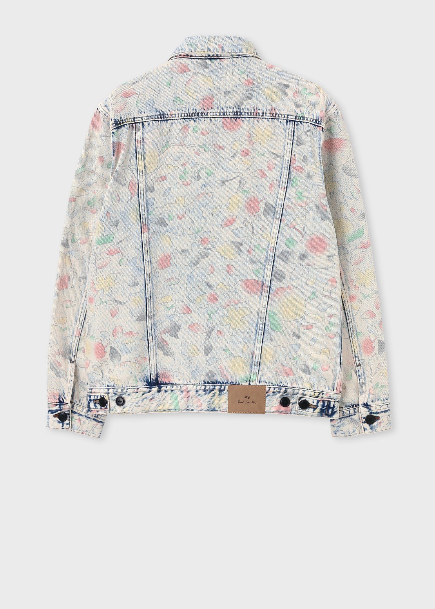 "Bleach Denim Floral" デニムジャケット