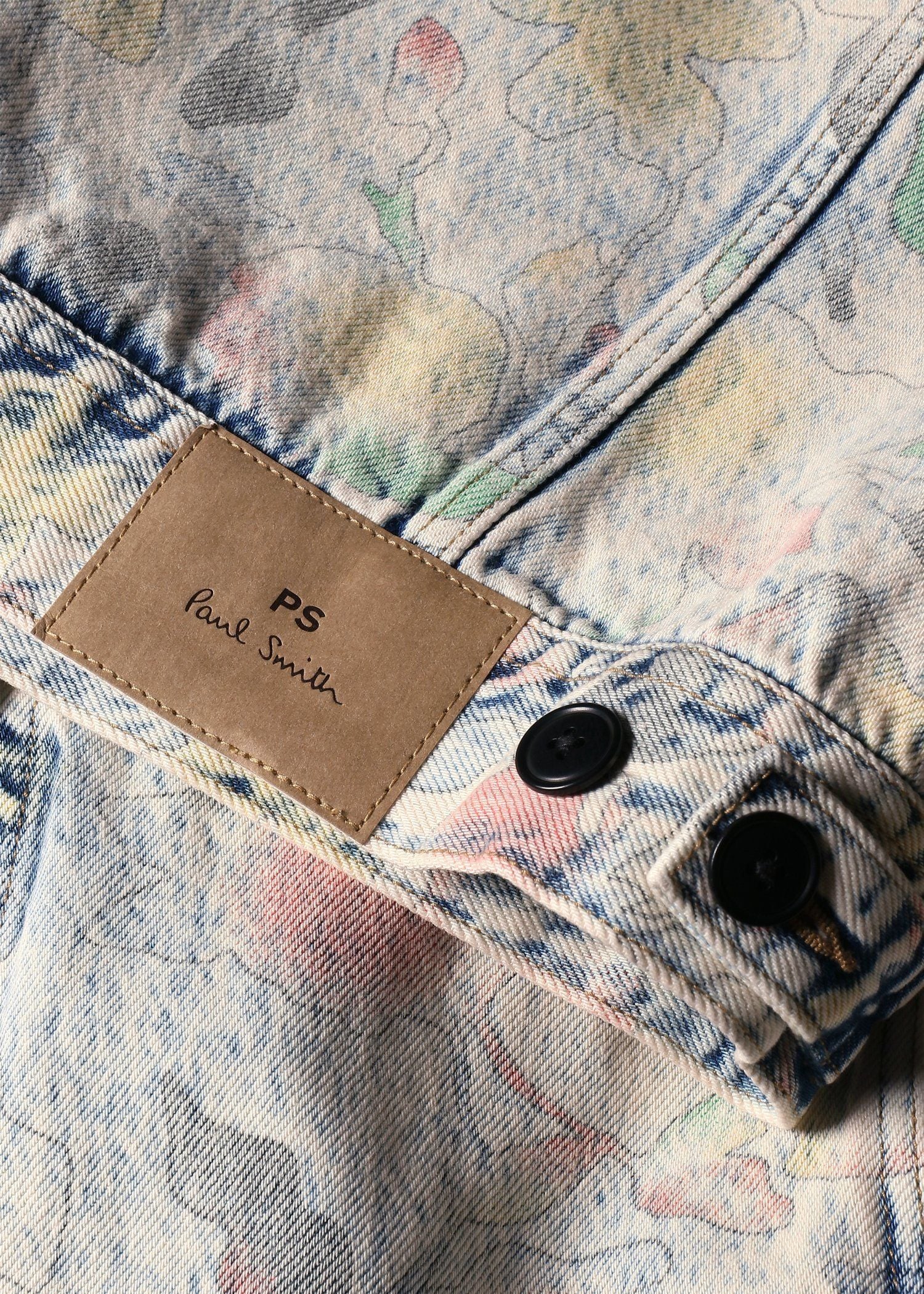 "Bleach Denim Floral" デニムジャケット