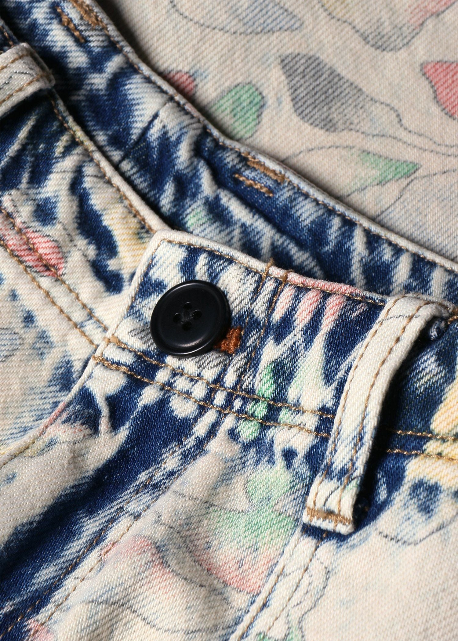Bleach Denim Floral
