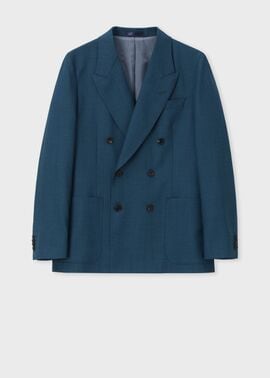 ミッドナイト シャークスキン ダブルブレストジャケット ｜ポール・スミス