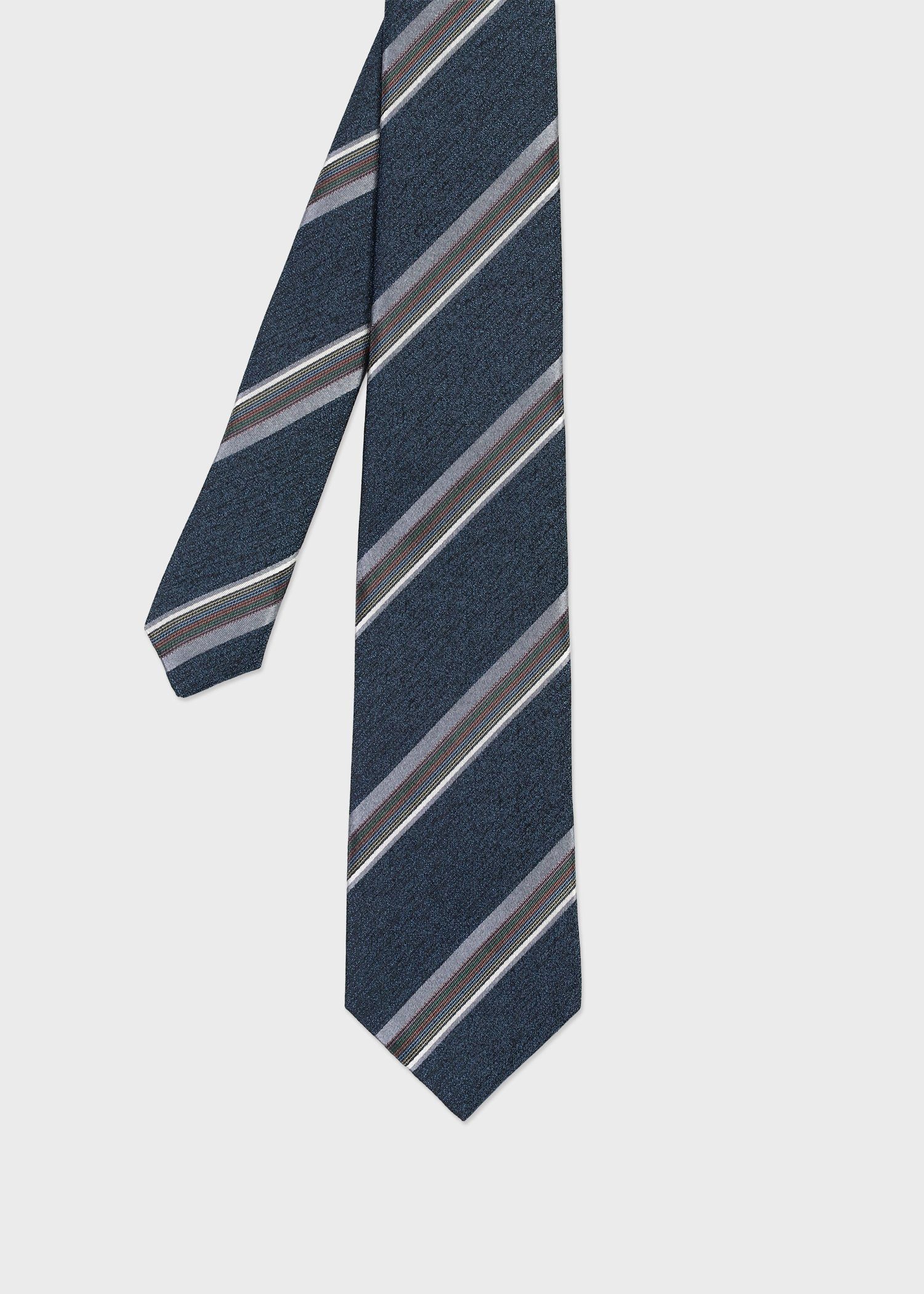 希少 ラルフローレン イタリア製 パッチワーク レジメンタルタイ ネクタイ クラシック レジメンタル タイ（ネイビー） ｜ポール・スミス
