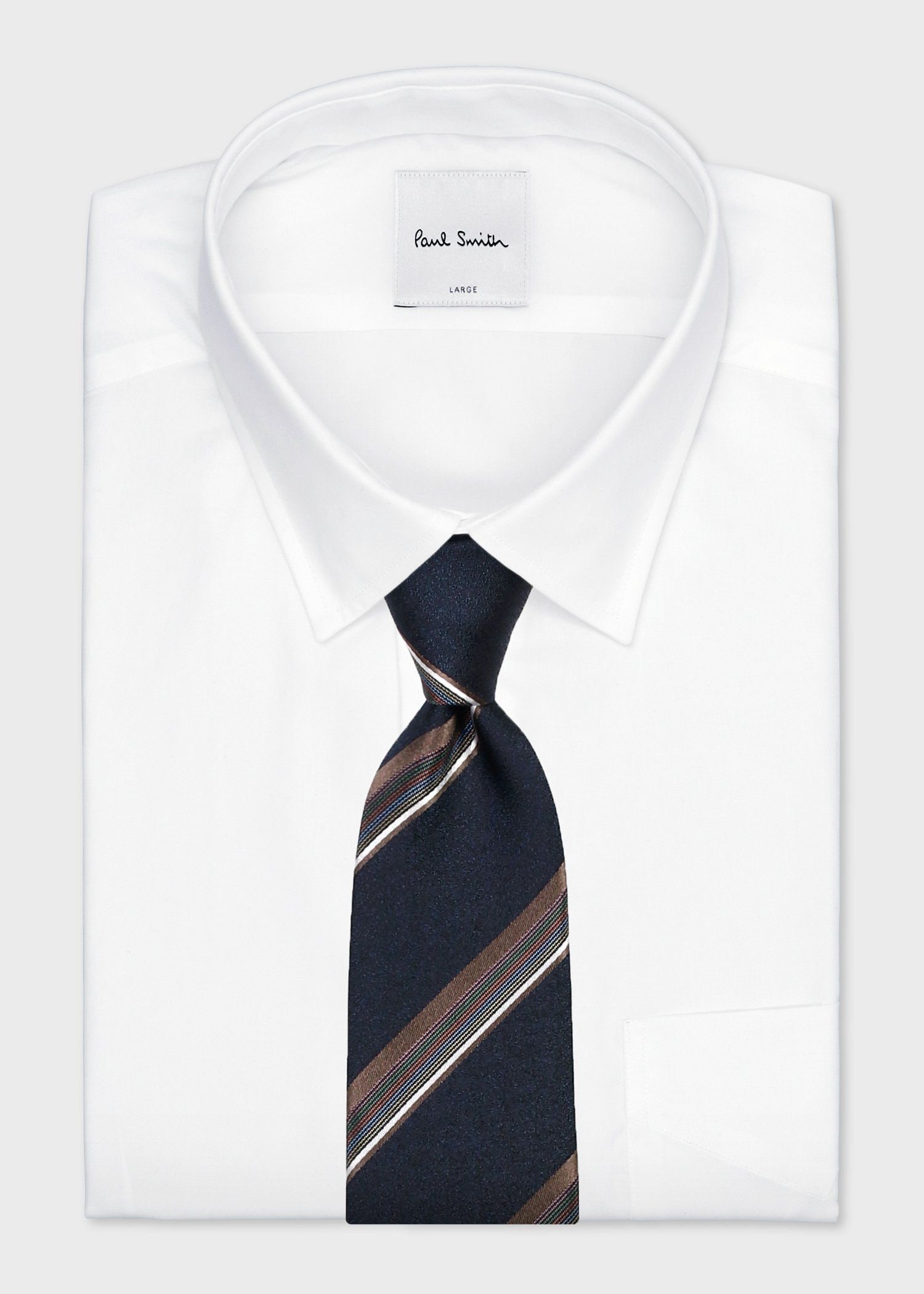 クラシック レジメンタル タイ（ネイビー） ｜ポール・スミス