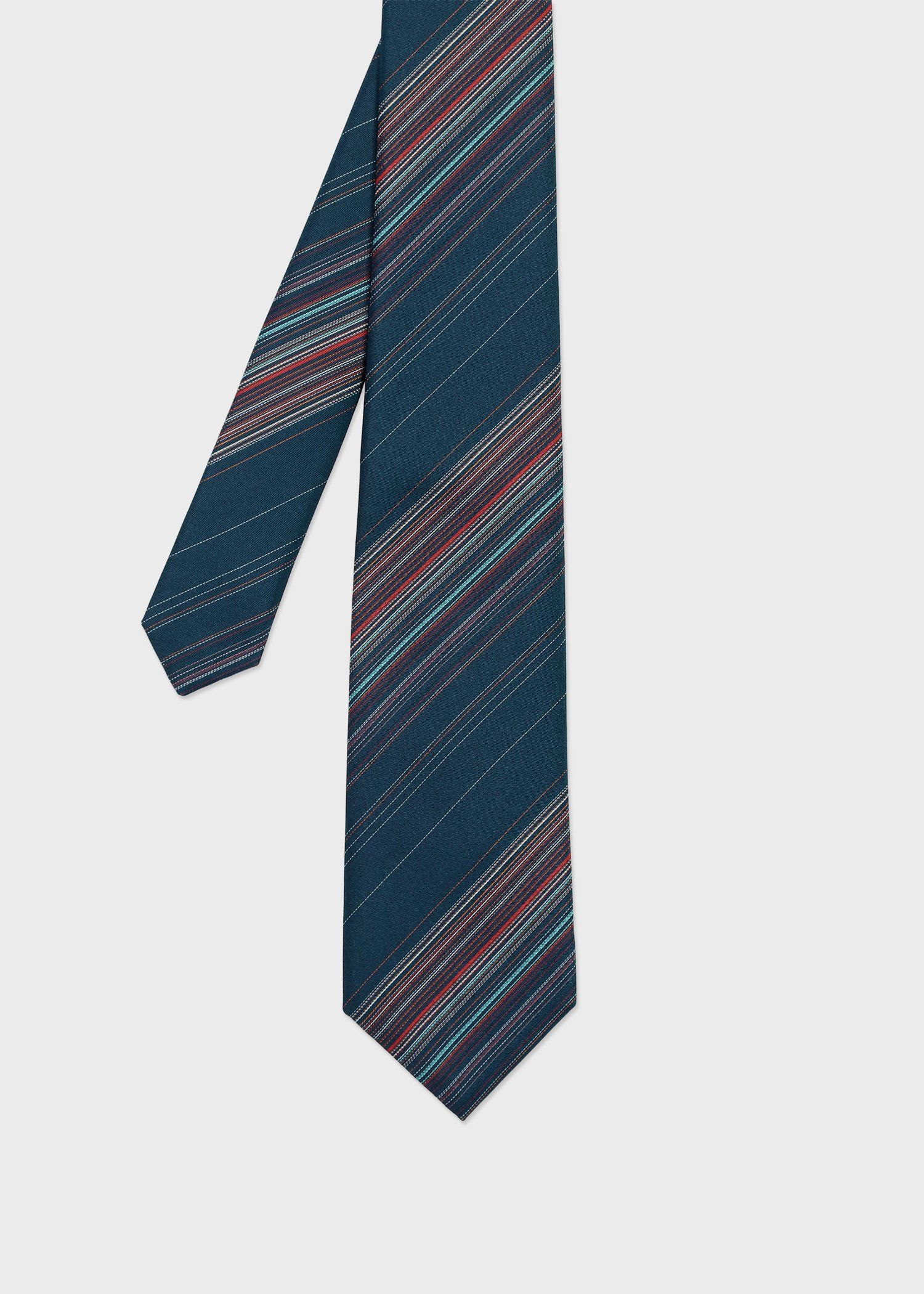 マルチカラー レジメンタル タイ（ネイビー） ｜ポール・スミス